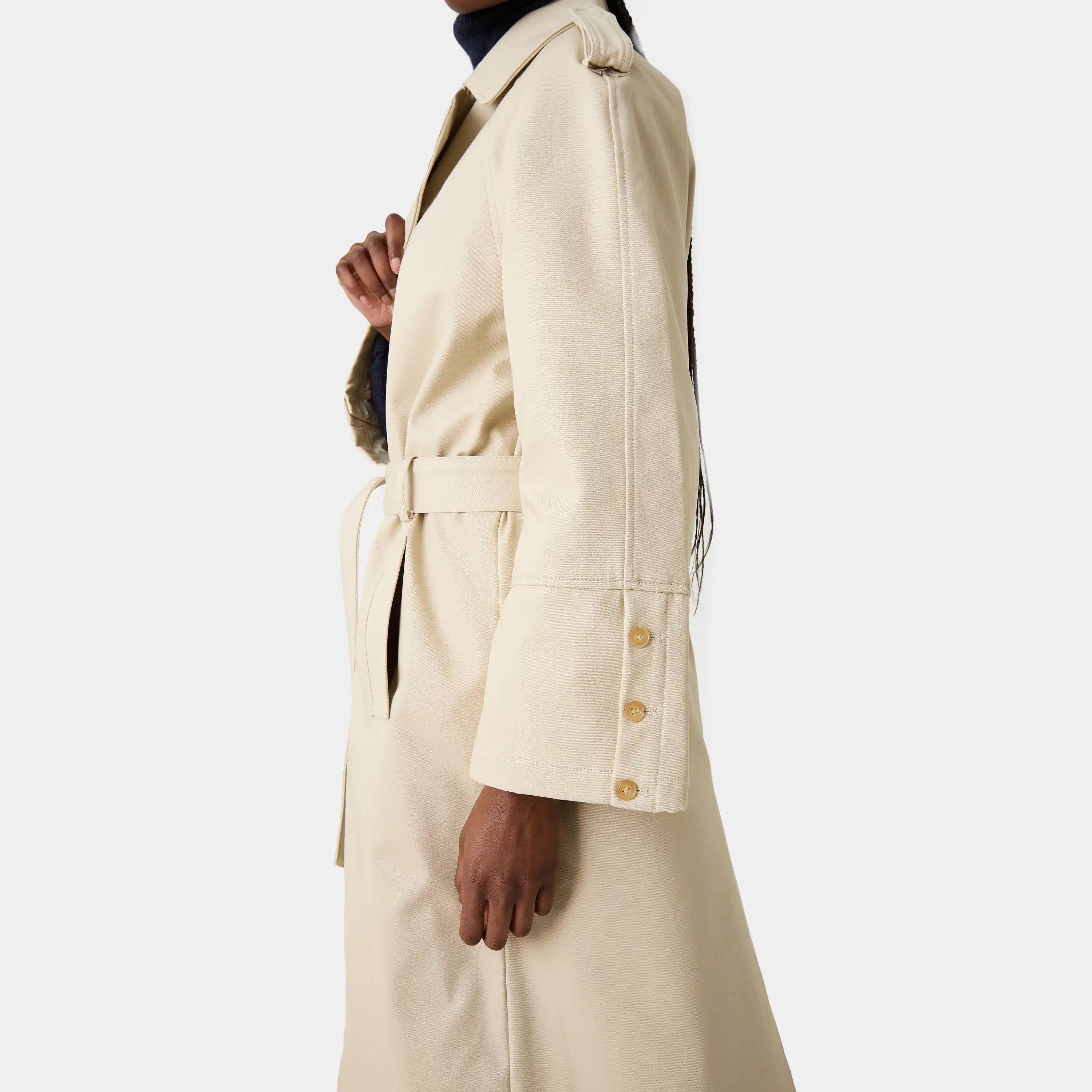 Gadget Light Camel Trench Jacket Woman Outerwear Eme Studios