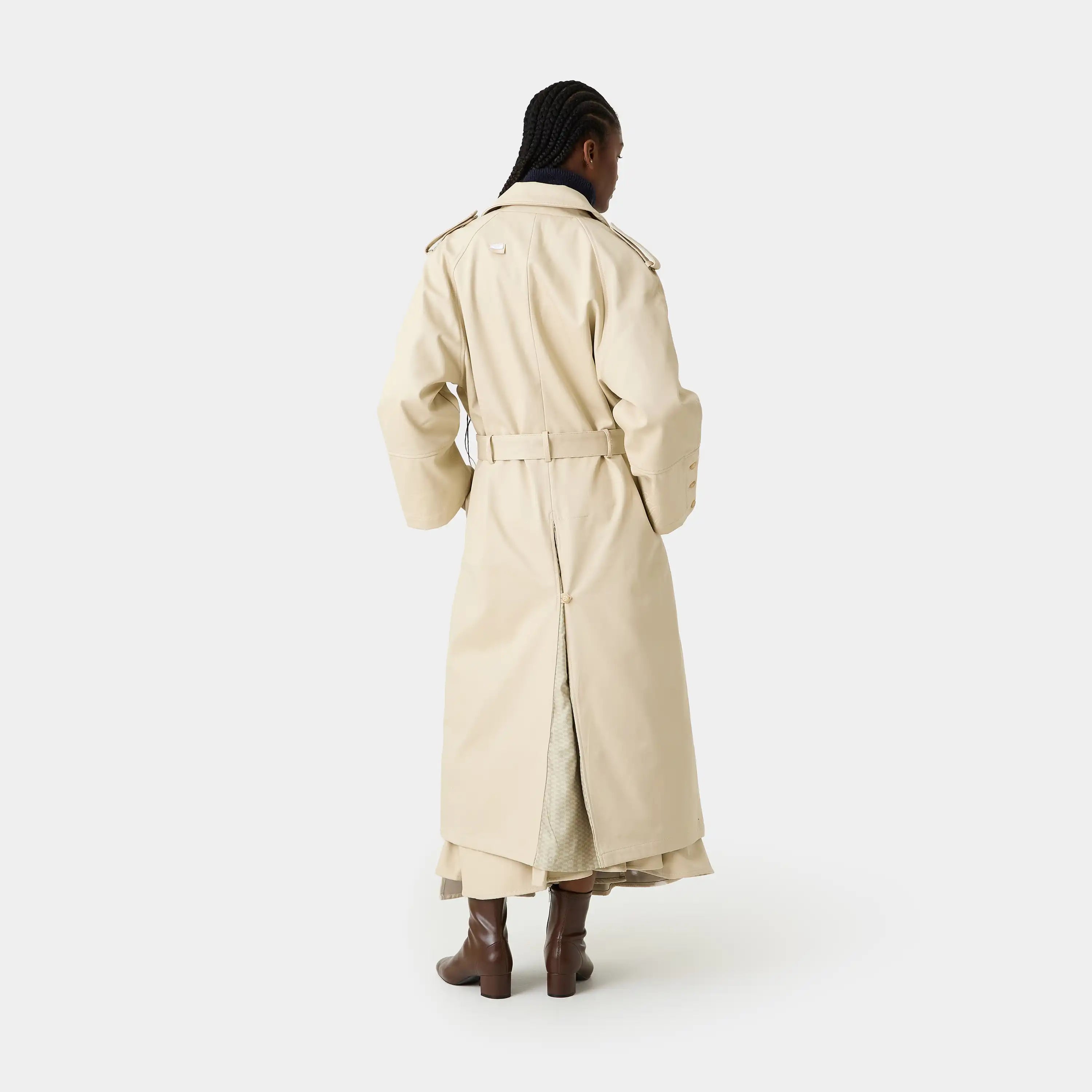 Gadget Light Camel Trench Jacket Woman Outerwear Eme Studios