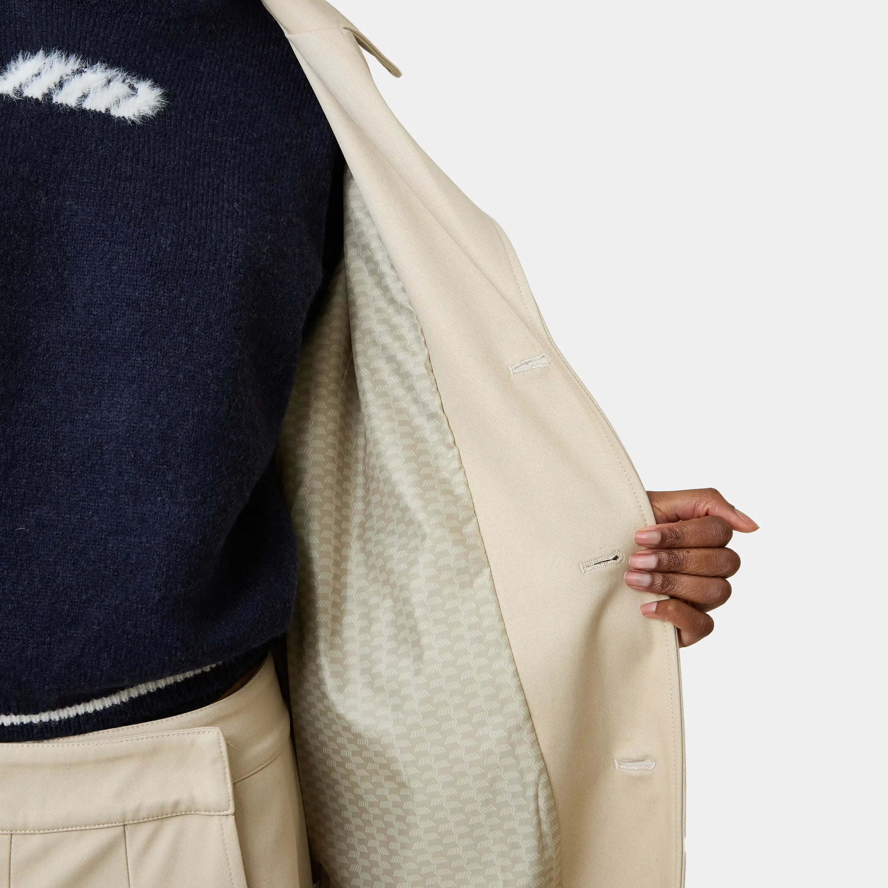 Gadget Light Camel Trench Jacket Woman Outerwear Eme Studios