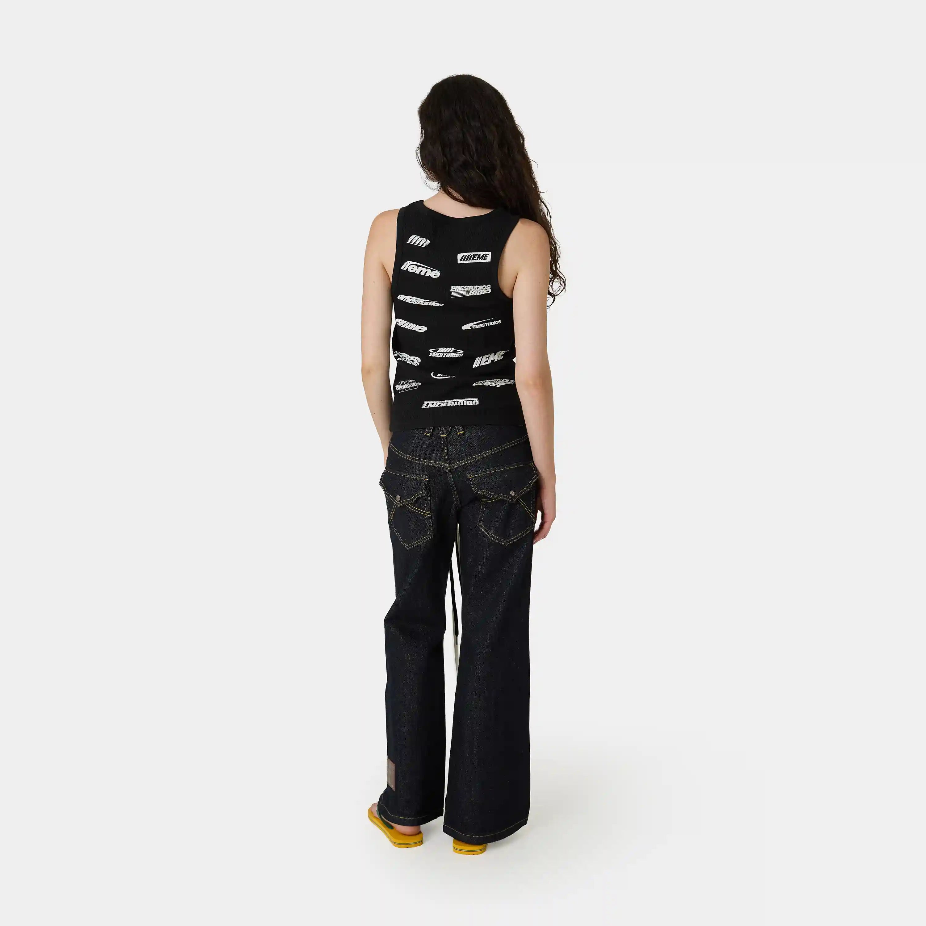 Prad Black Tank Top T-shirts Eme Studios