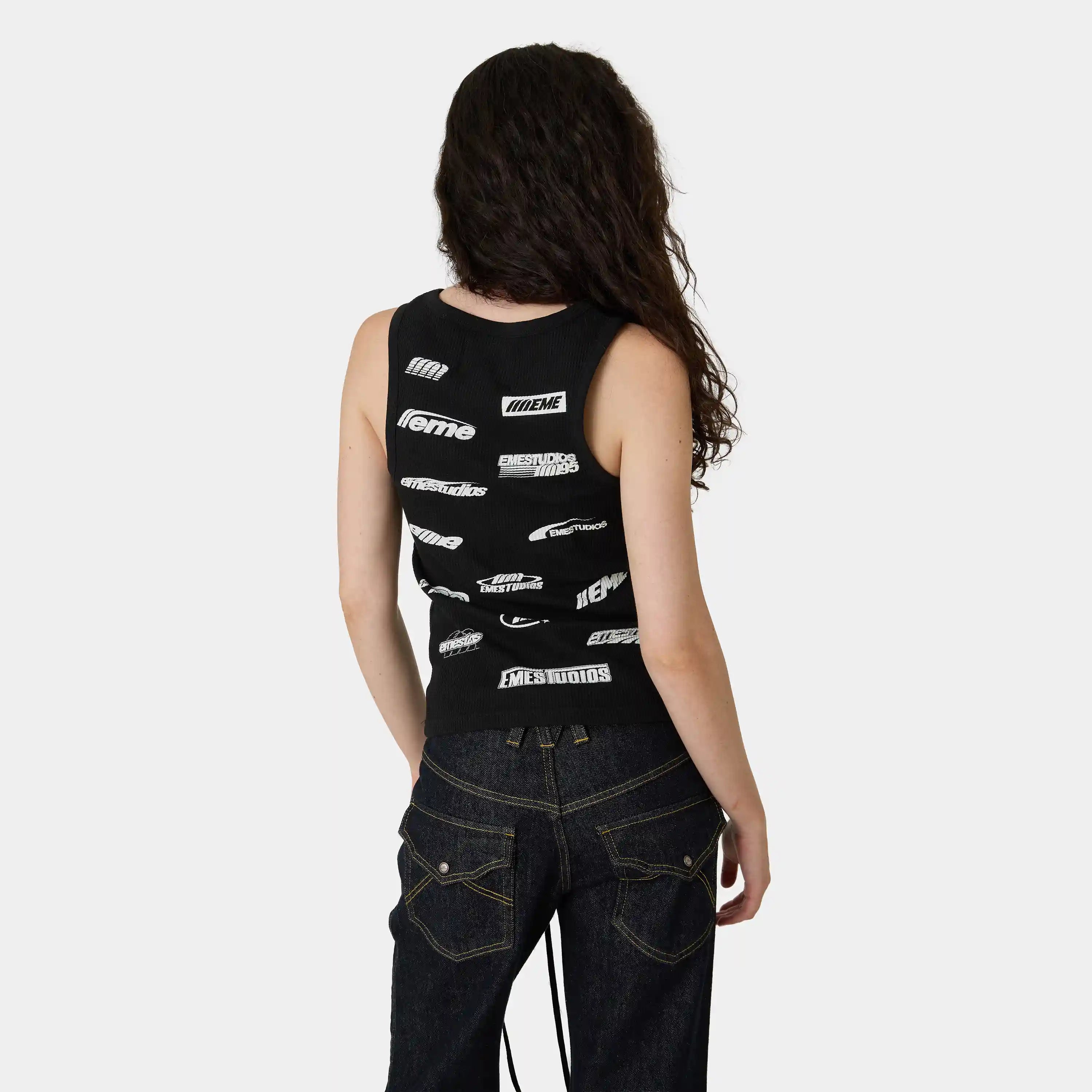Prad Black Tank Top T-shirts Eme Studios