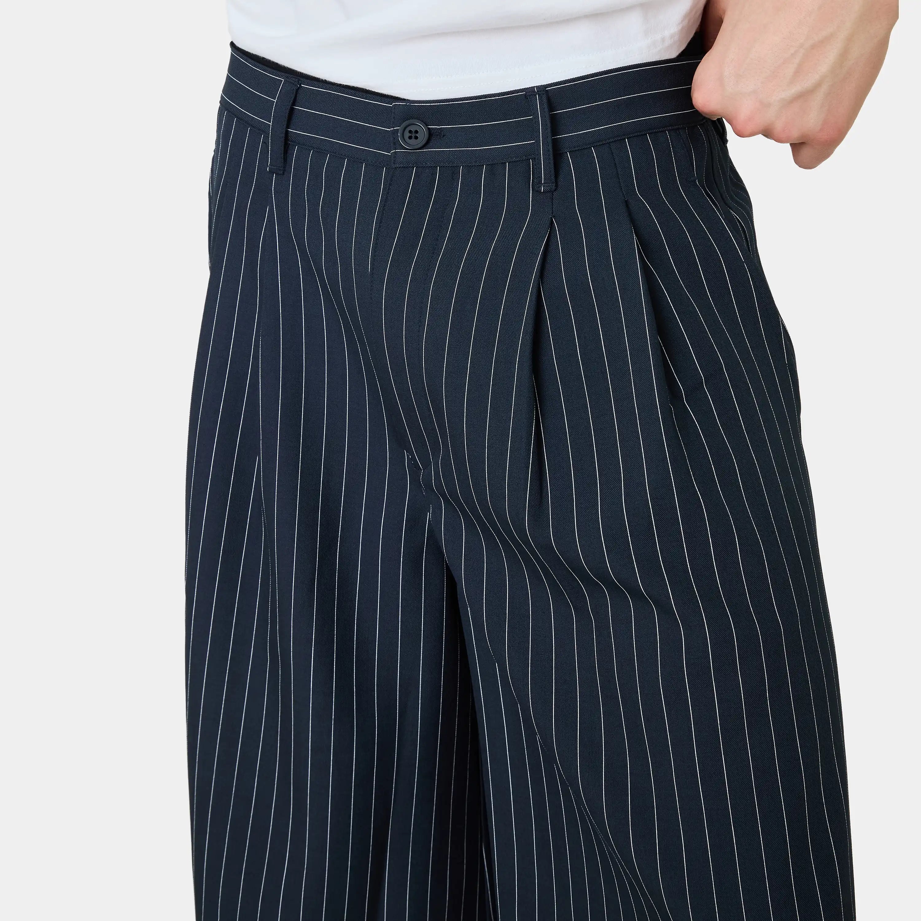 Jayde Navy Striped CSWT Shorts Shorts Eme Studios