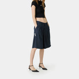 Jayde Navy Striped CSWT Shorts Shorts Eme Studios