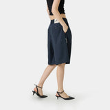 Jayde Navy Striped CSWT Shorts Shorts Eme Studios