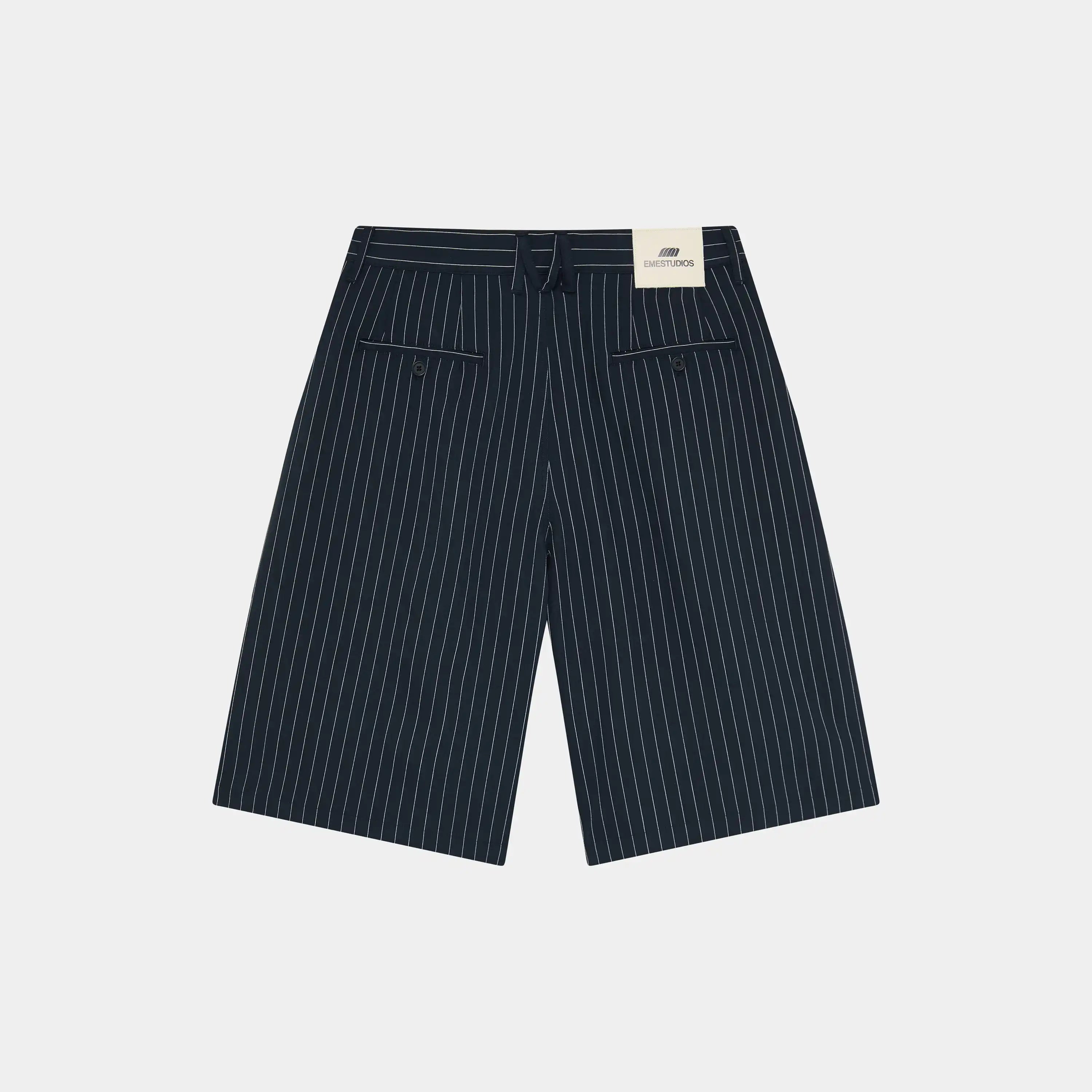 Jayde Navy Striped CSWT Shorts Shorts Eme Studios
