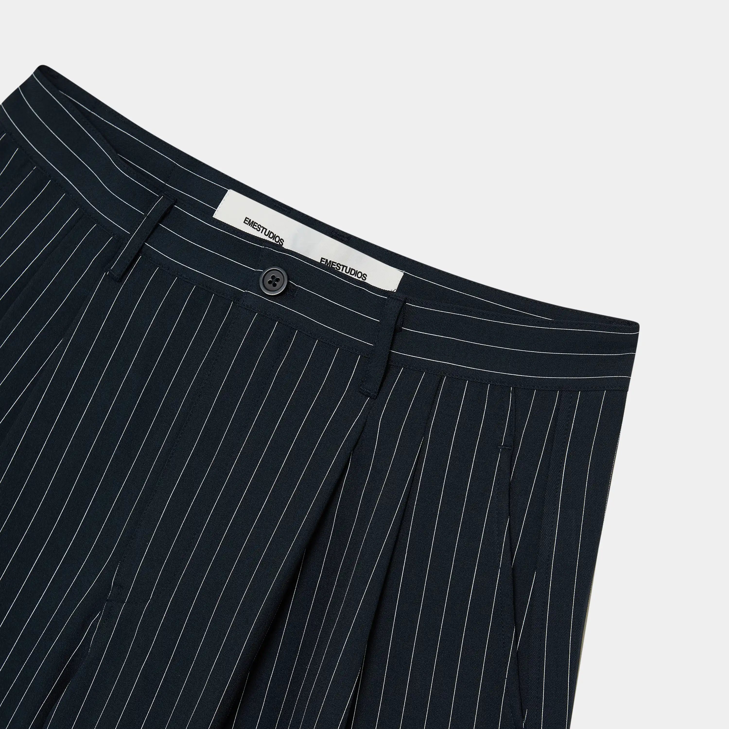Jayde Navy Striped CSWT Shorts Shorts Eme Studios