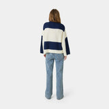Layr Navy Knit Sweater Knitwear Eme Studios