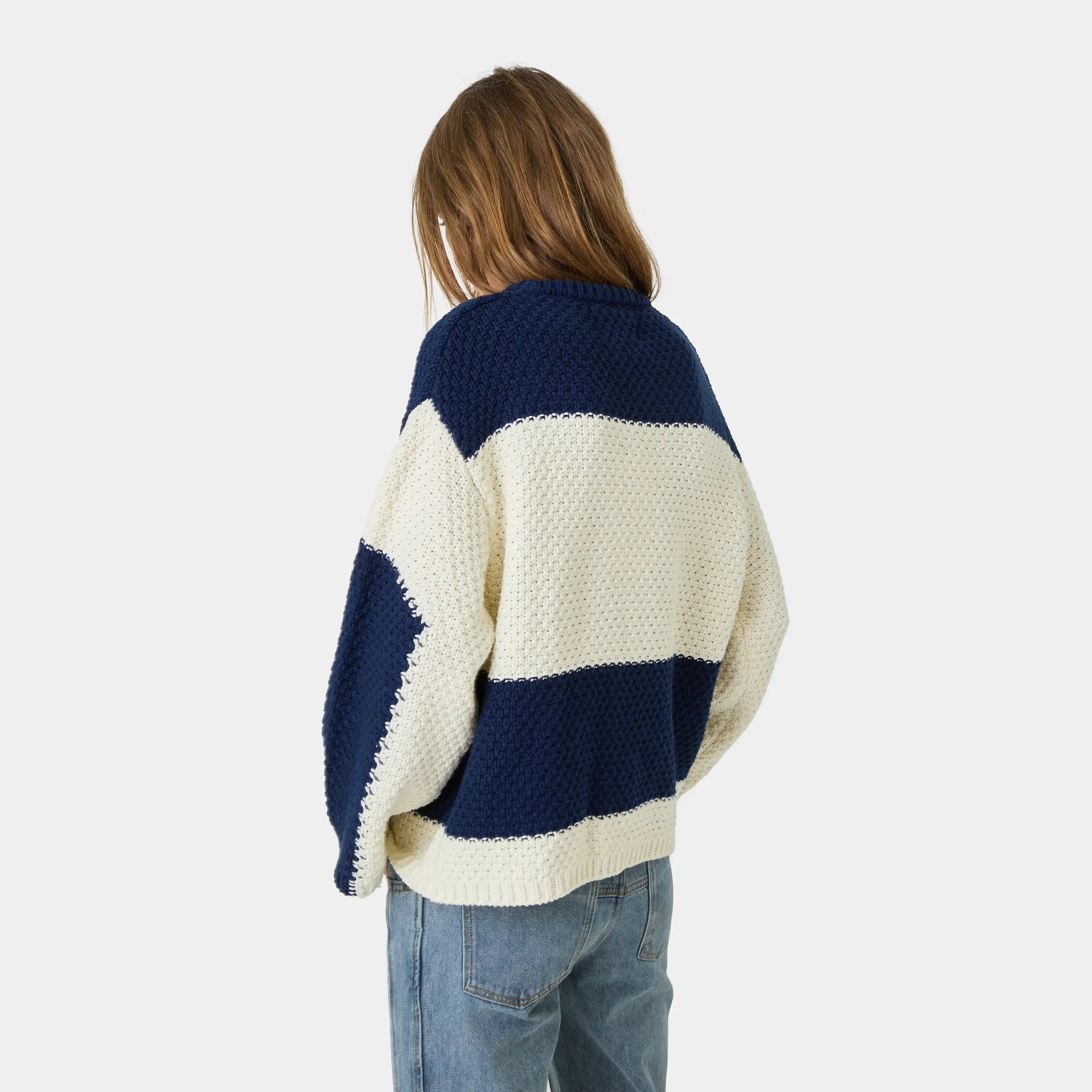 Layr Navy Knit Sweater Knitwear Eme Studios