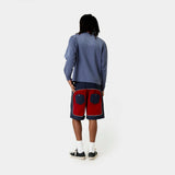 Dual Cherry Denim Shorts Shorts Eme Studios