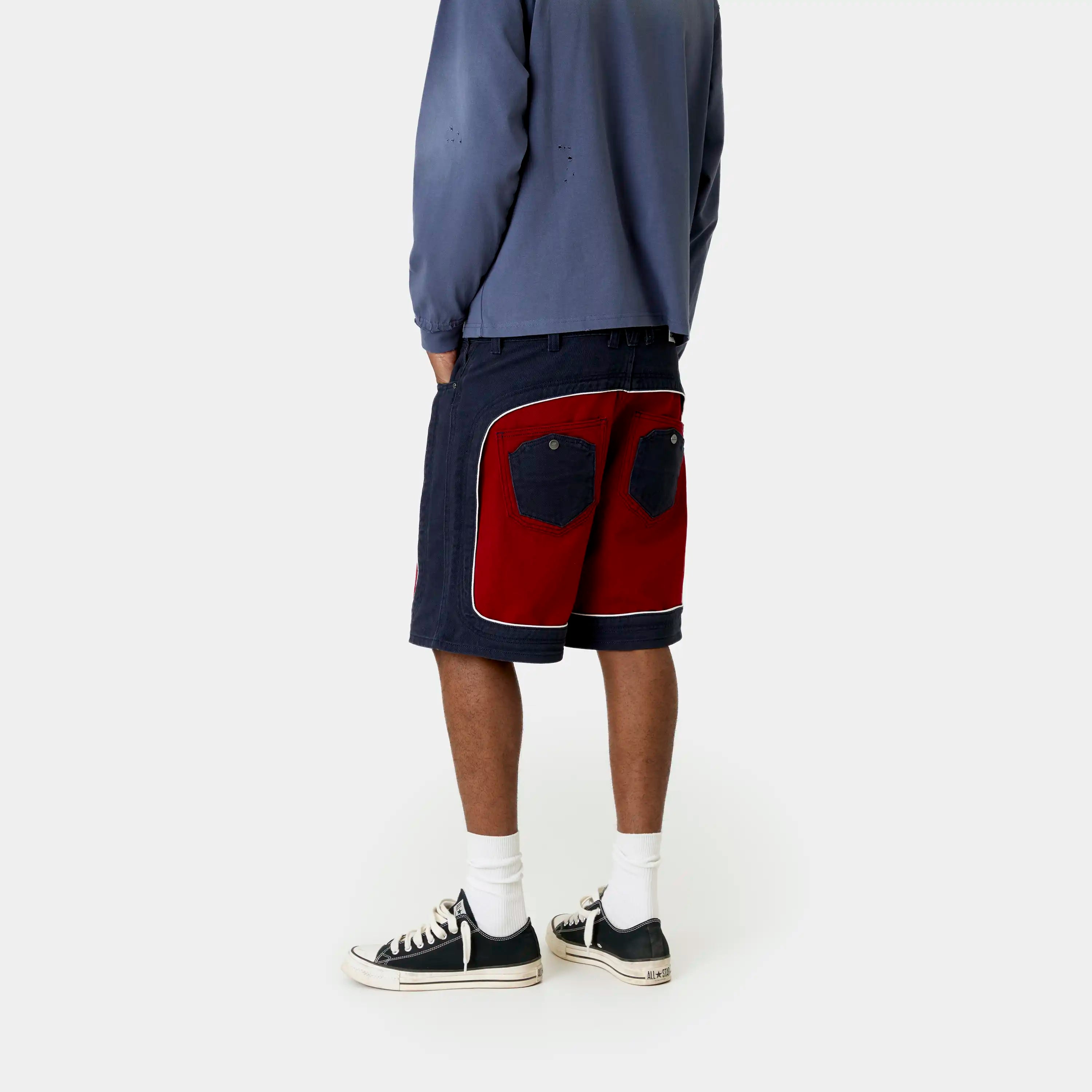 Dual Cherry Denim Shorts Shorts Eme Studios