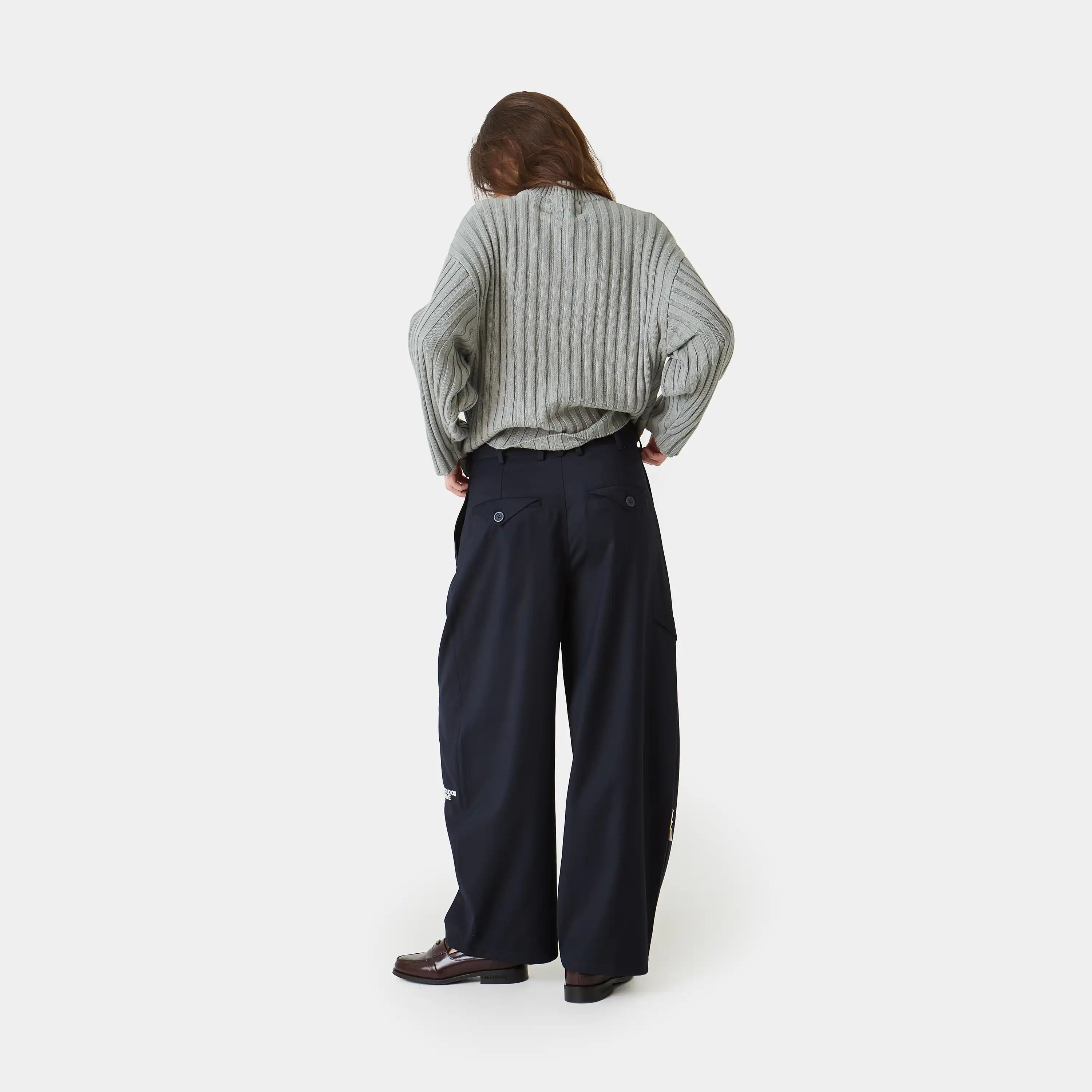Borca Navy Tailored Pants Pants Eme Studios