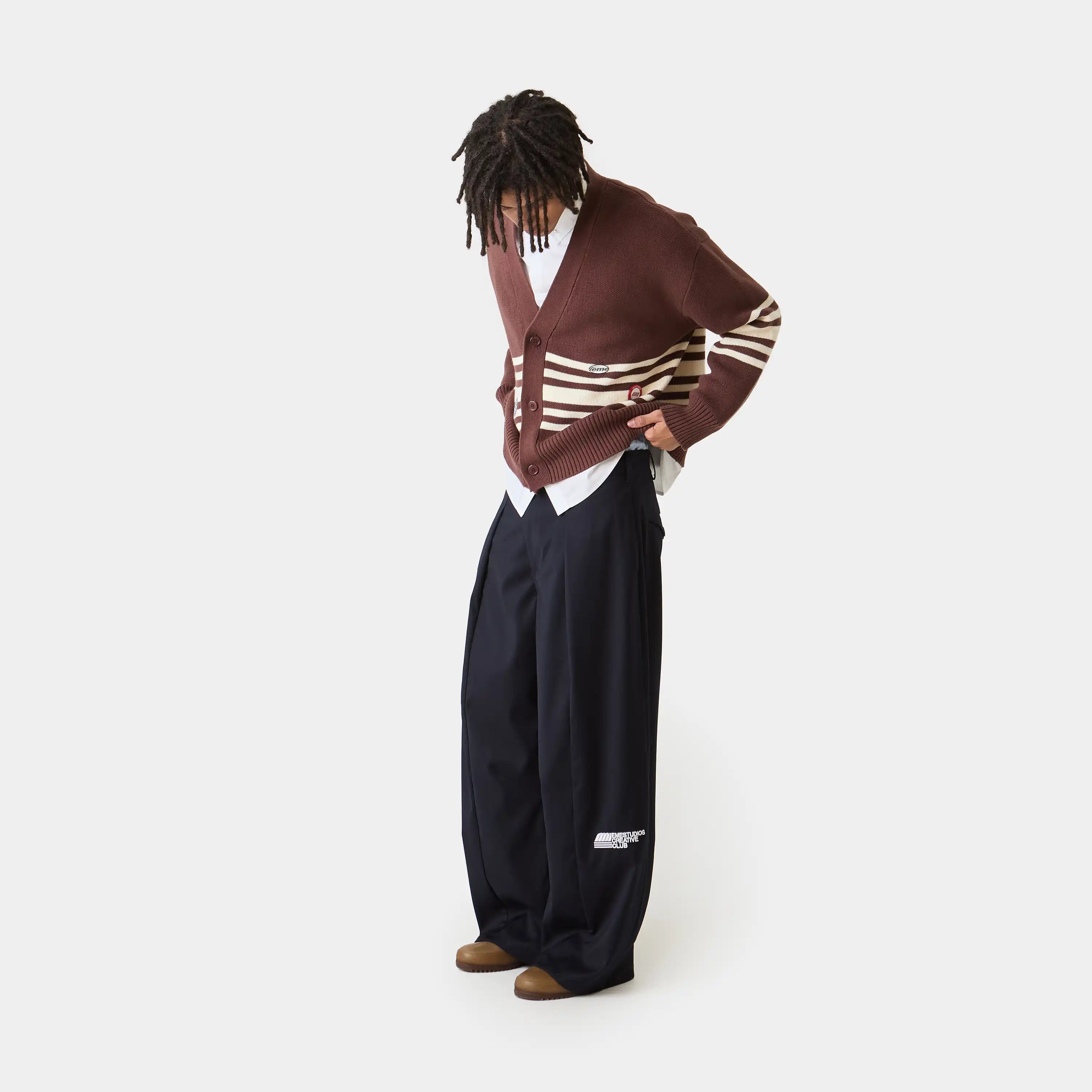 Borca Navy Tailored Pants Pants Eme Studios