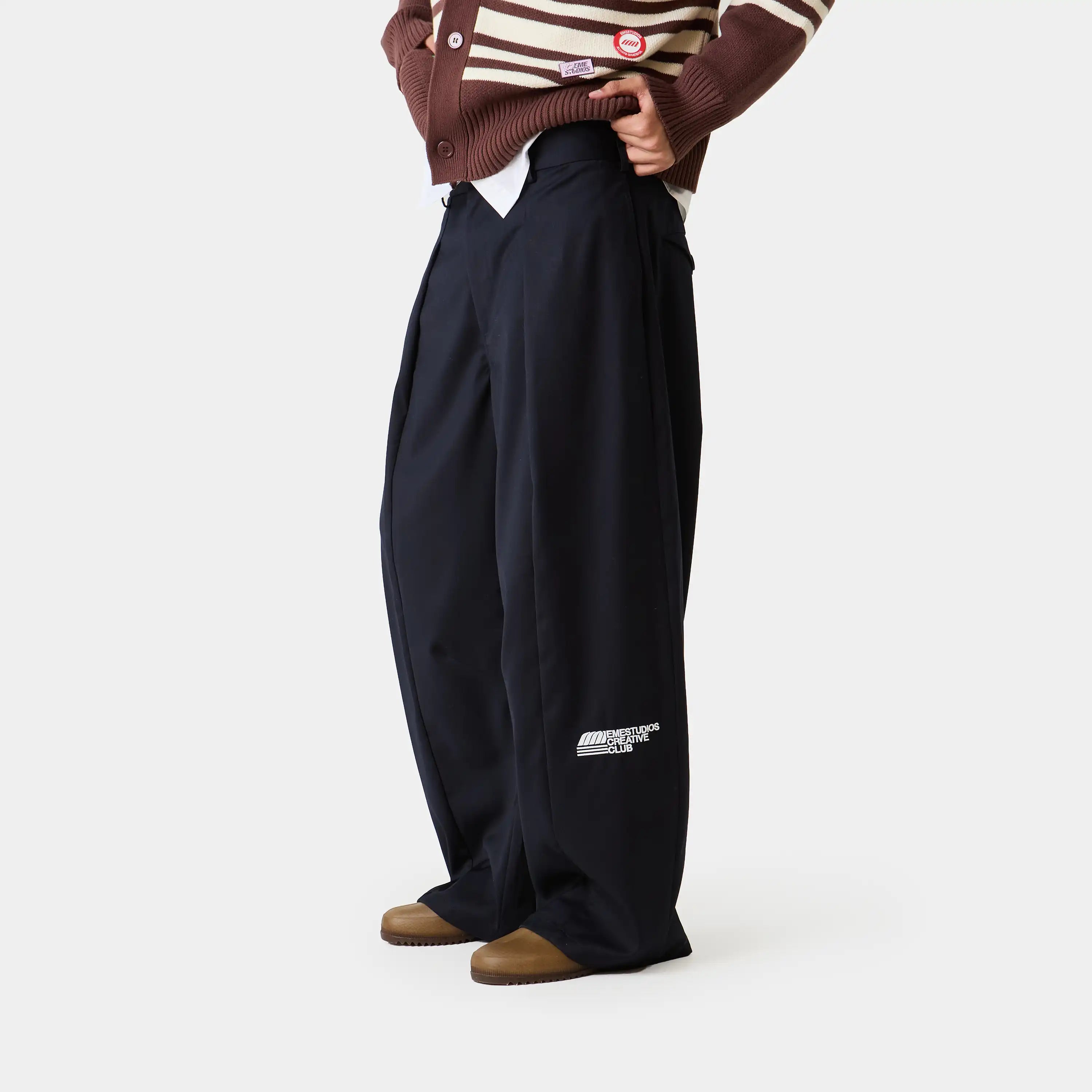 Borca Navy Tailored Pants Pants Eme Studios