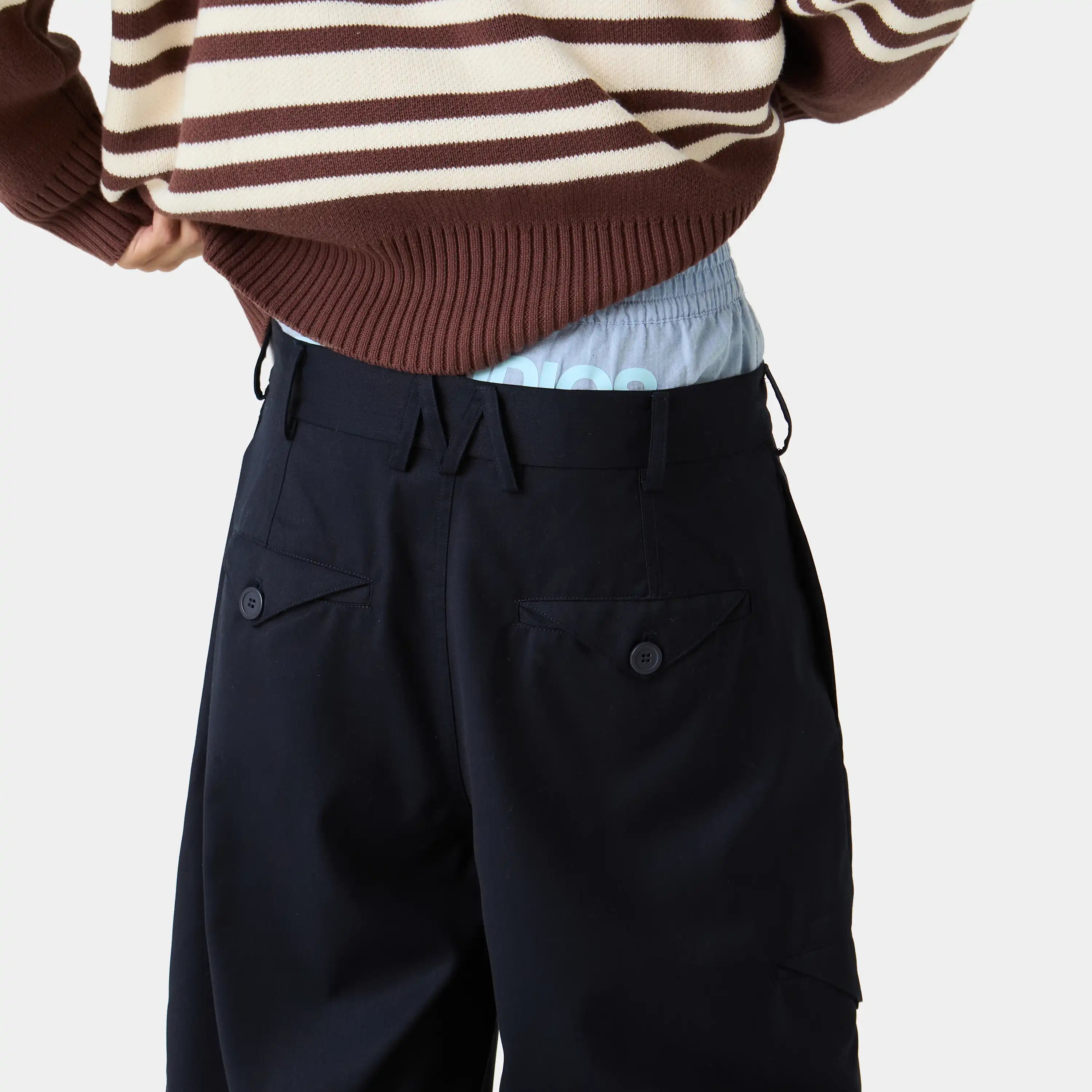 Borca Navy Tailored Pants Pants Eme Studios