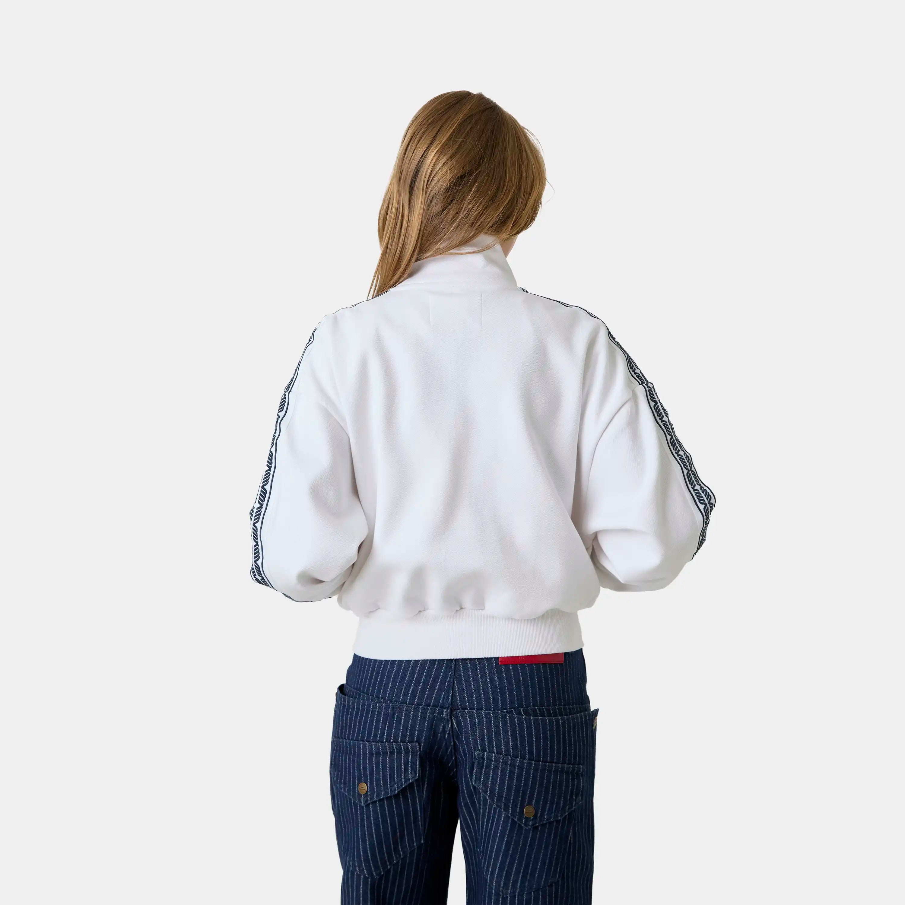 Cove Pearl Track Full Zip Crewneck Eme Studios