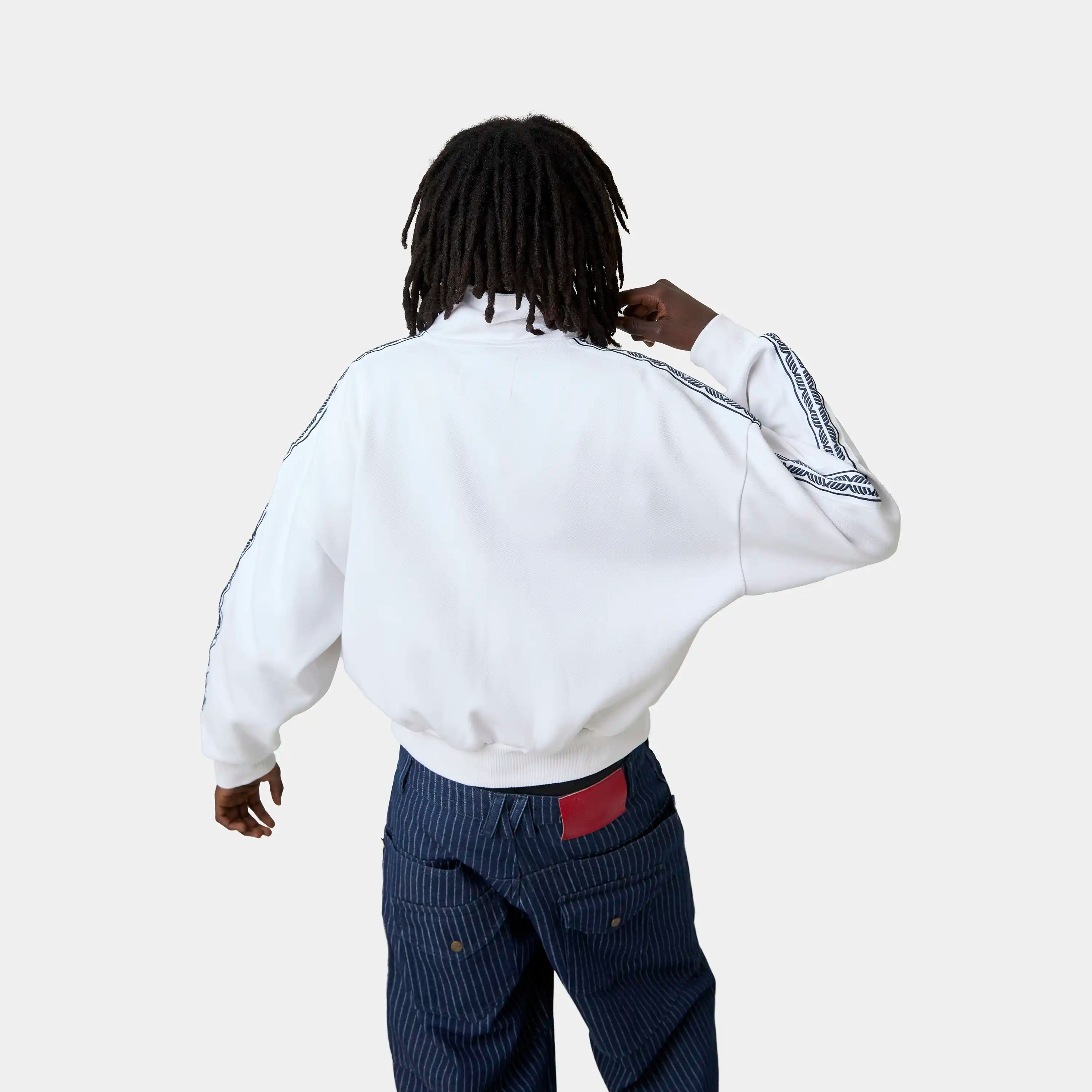 Cove Pearl Track Full Zip Crewneck Eme Studios