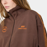 Cove Fawn Track Full Zip Crewneck Eme Studios