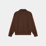 Cove Fawn Track Full Zip Crewneck Eme Studios