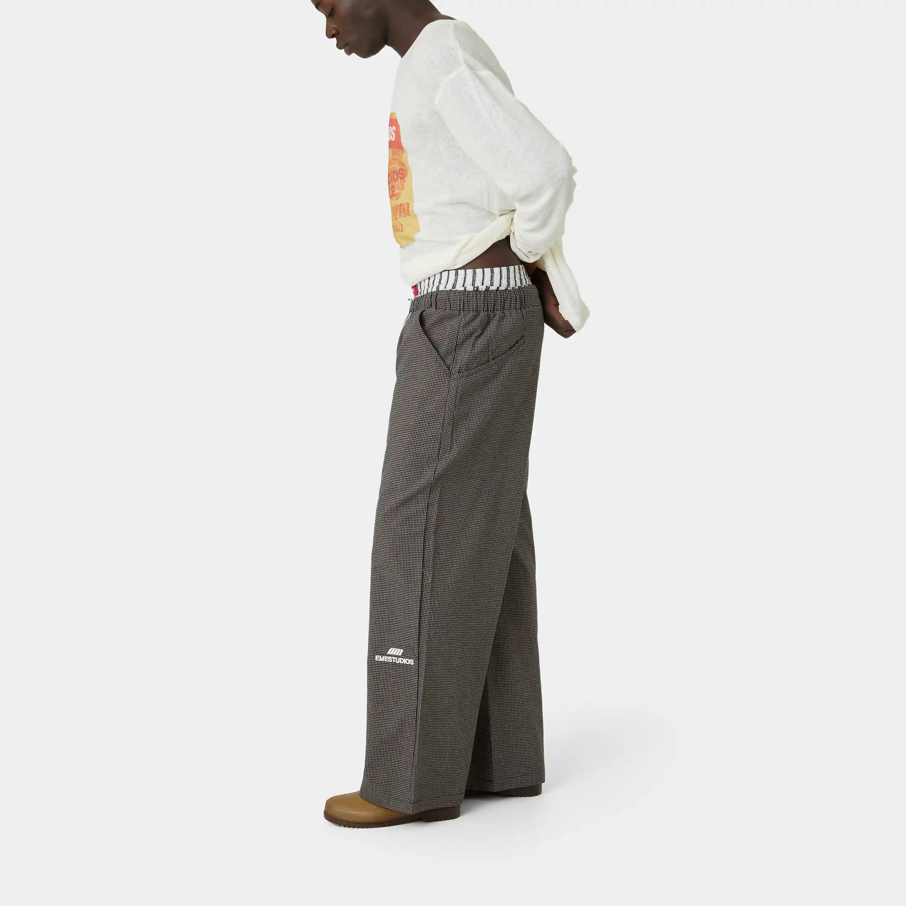 AHL Navy Wide Pants Pants Eme Studios