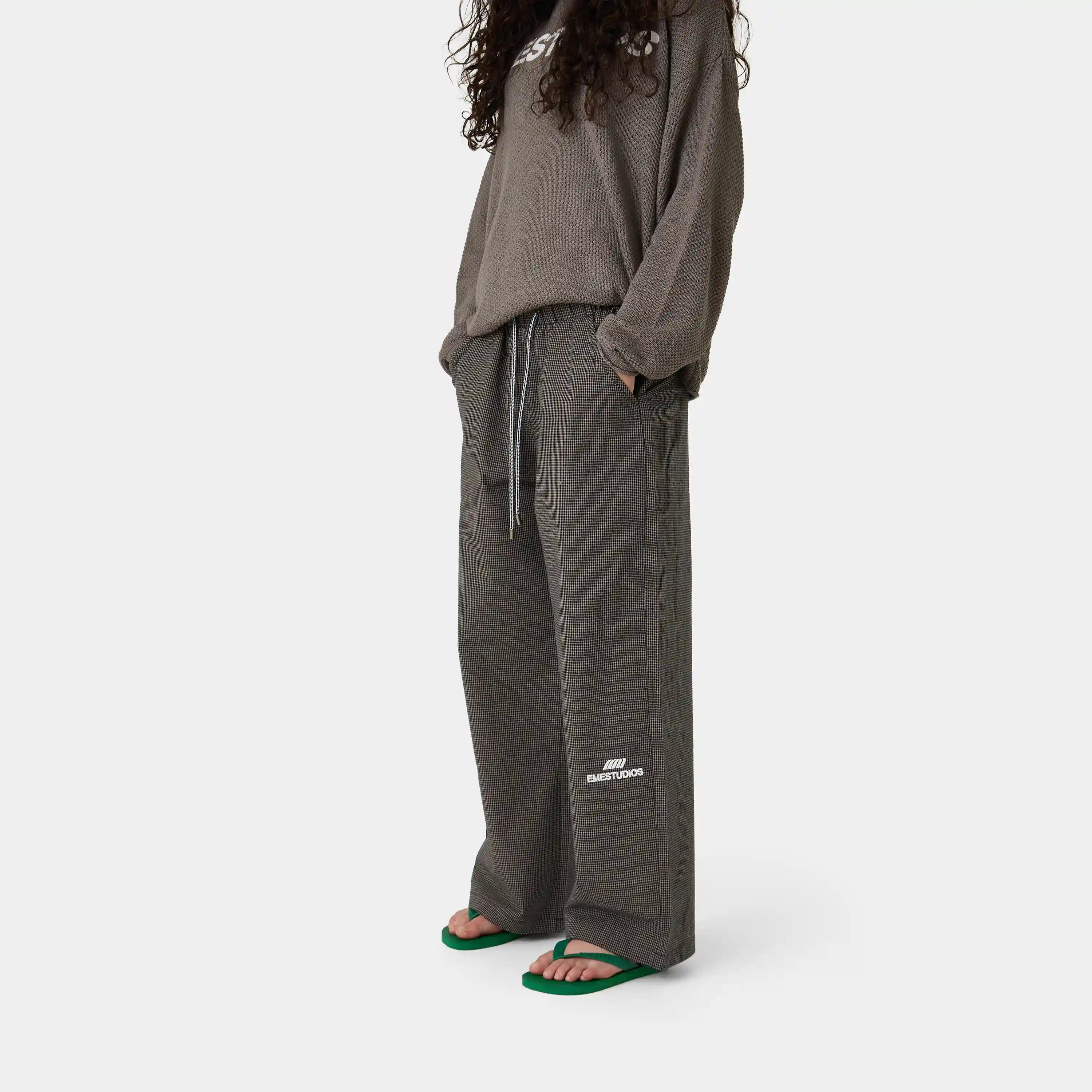 AHL Navy Wide Pants Pants Eme Studios