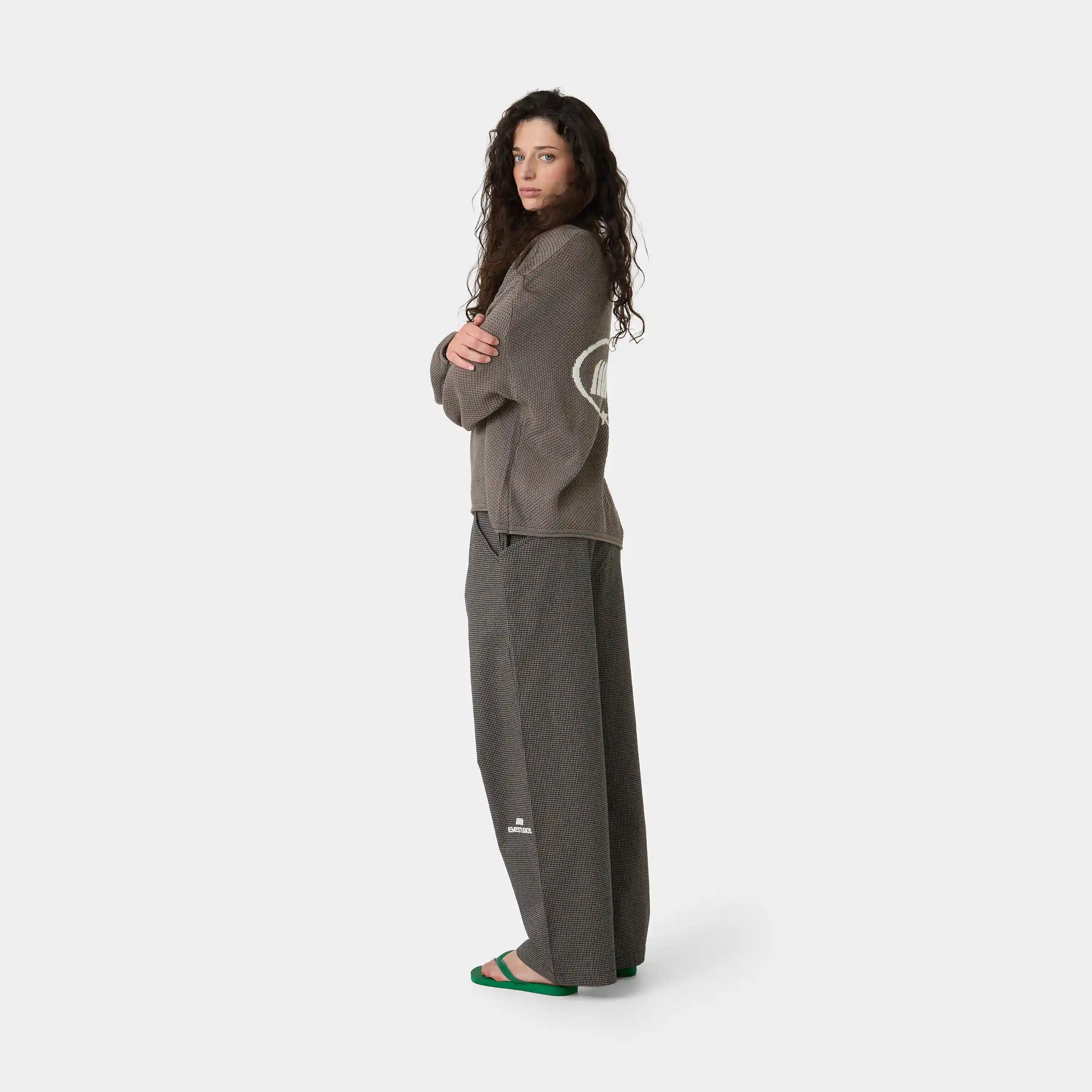 AHL Navy Wide Pants Pants Eme Studios