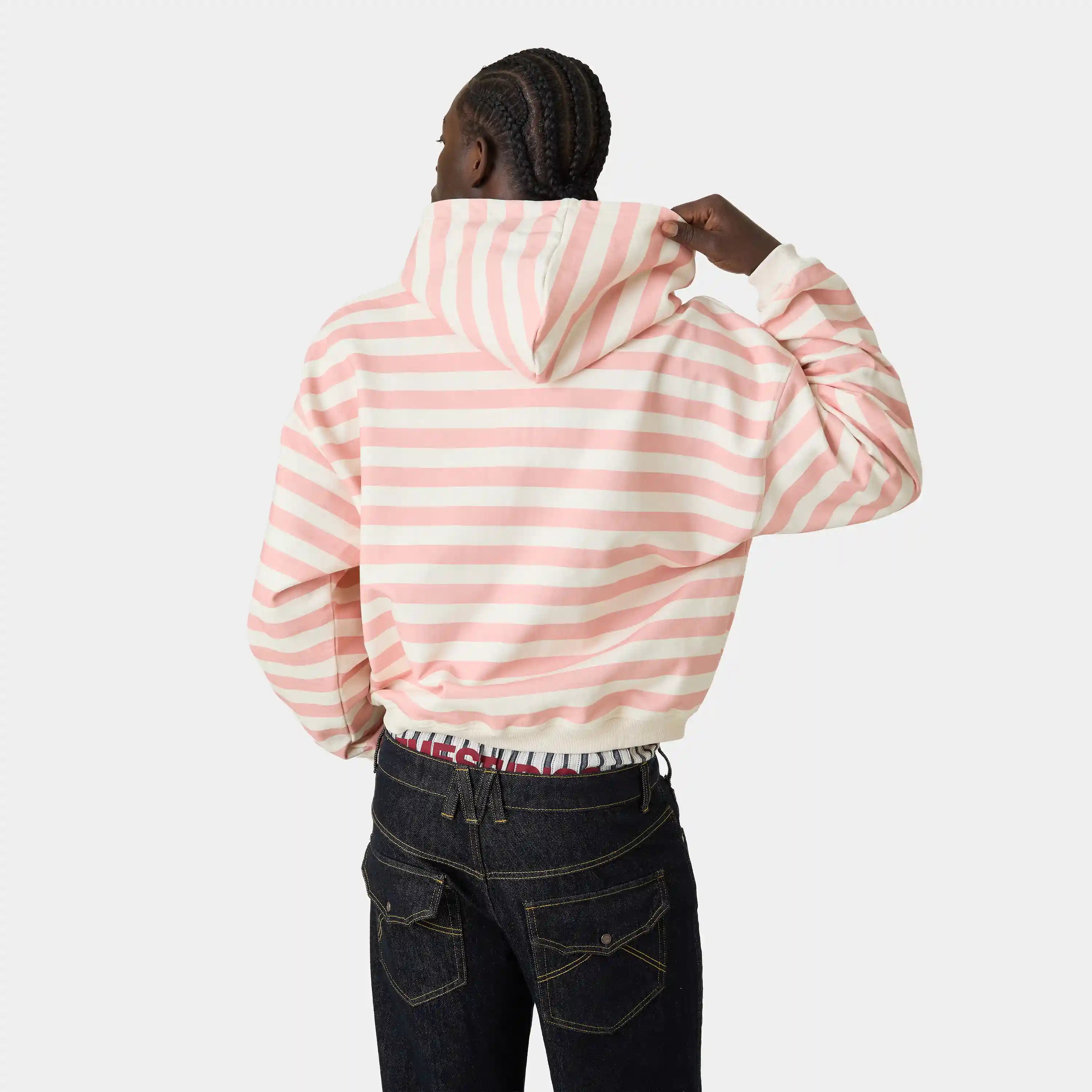 Wander Pink Cropped Boxy Full Zip Hoodies Eme Studios