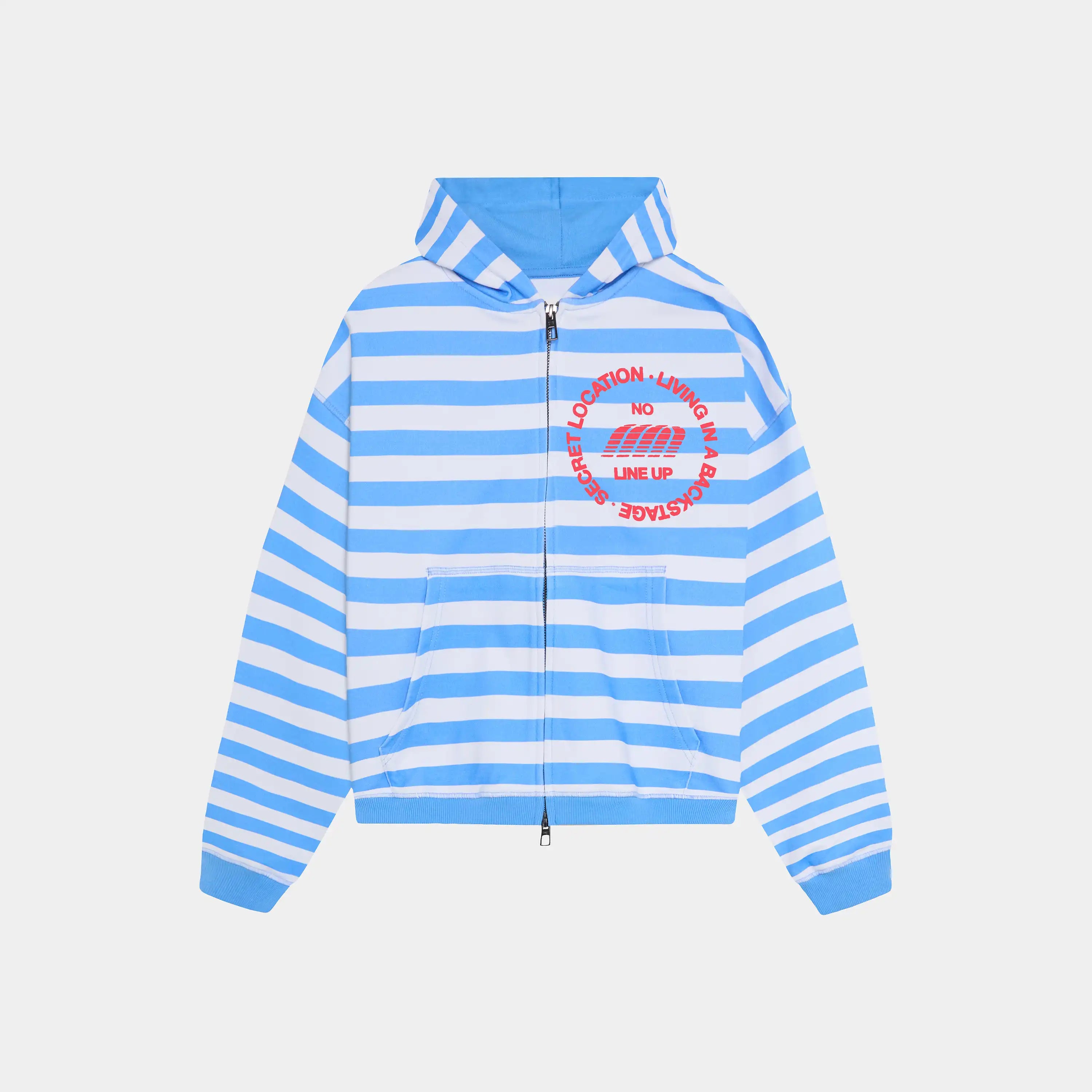 Wander Blue Cropped Boxy Full Zip