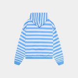 Wander Blue Cropped Boxy Full Zip Hoodies Eme Studios
