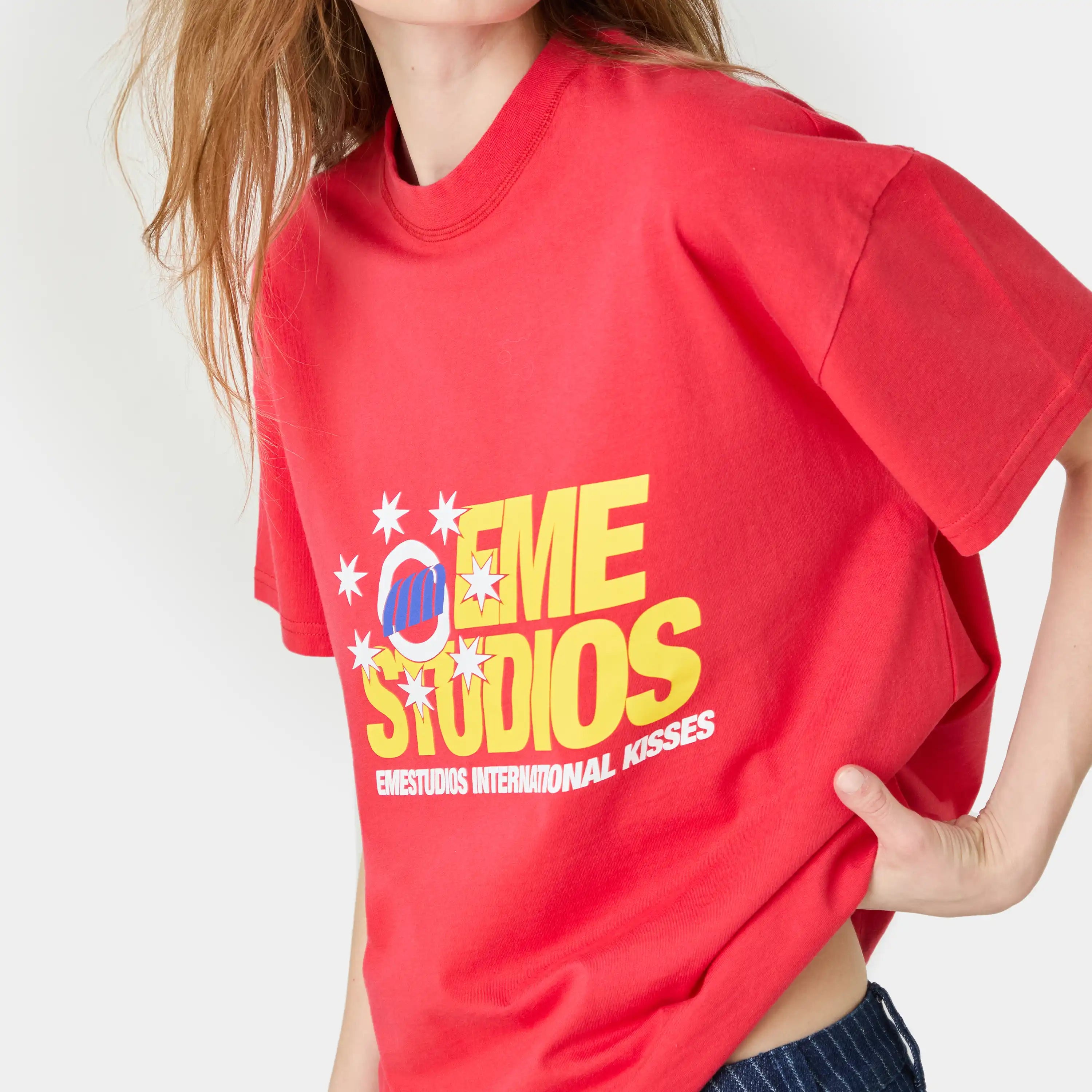 Euro Star Cherry Oversized Tee T-shirts Eme Studios