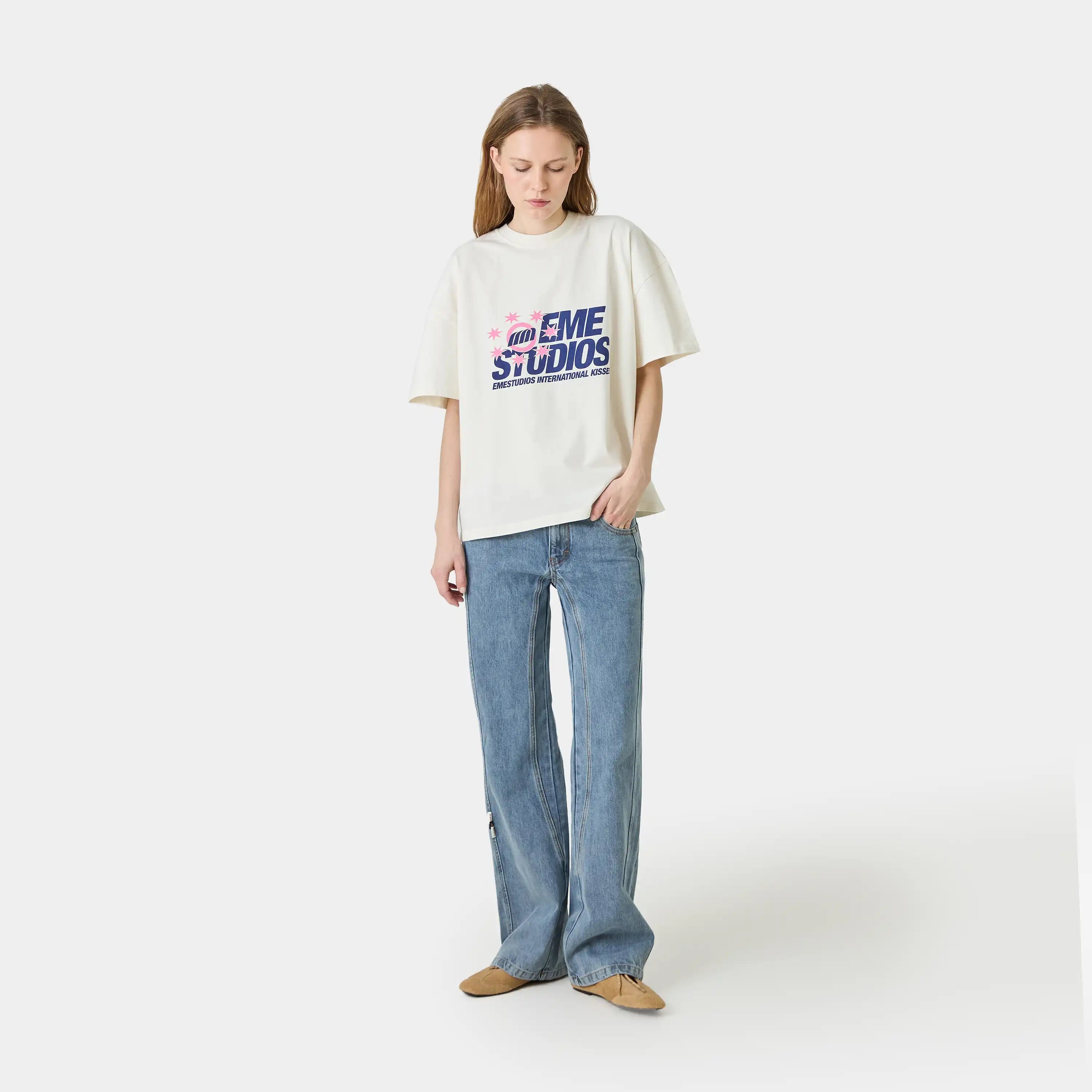 Euro Star Off Sand Oversized Tee T-shirts Eme Studios