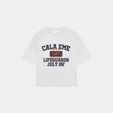 Belmont Heather Grey Oversized Tee T-shirts Eme Studios