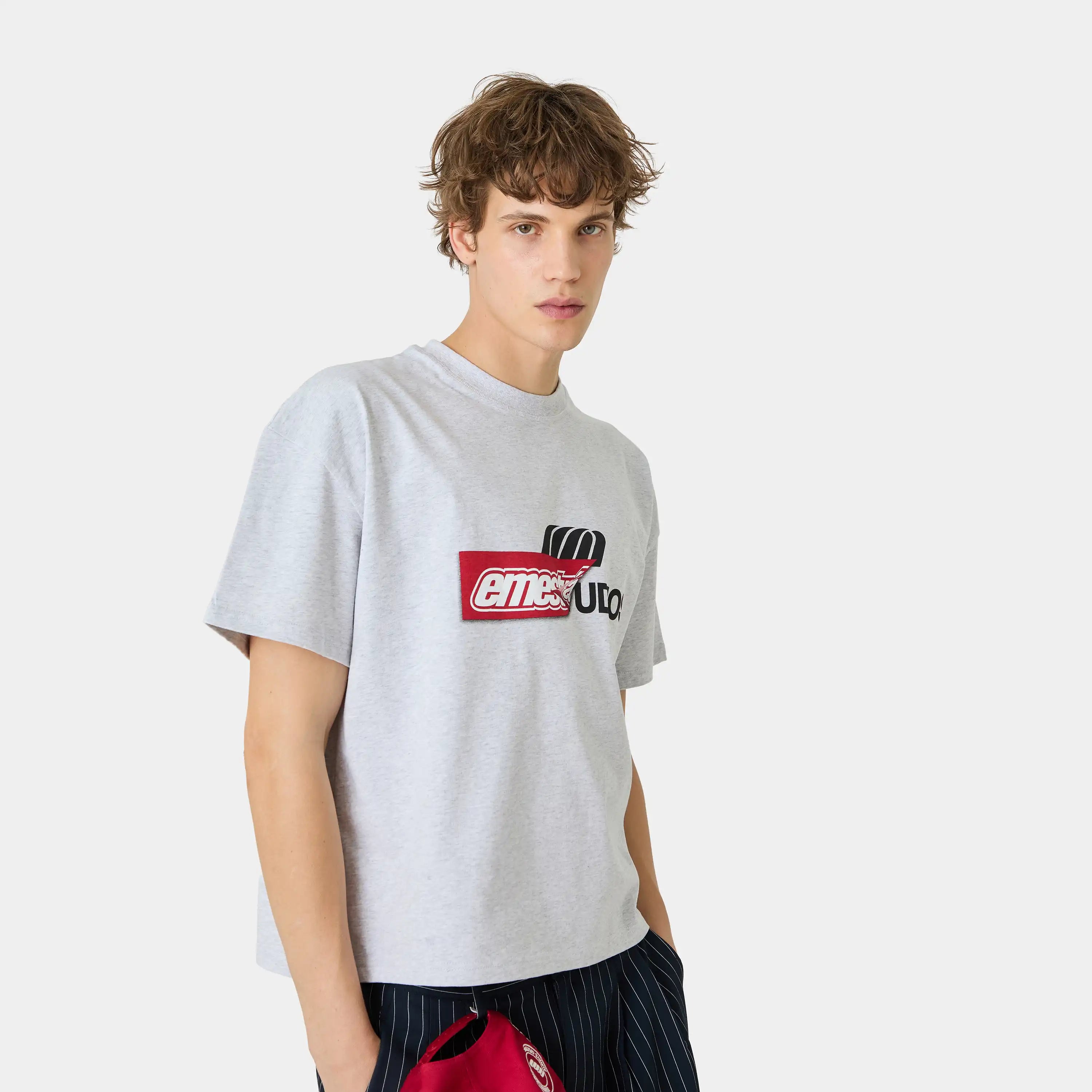 Despiece Heather Grey Oversized Tee T-shirts Eme Studios
