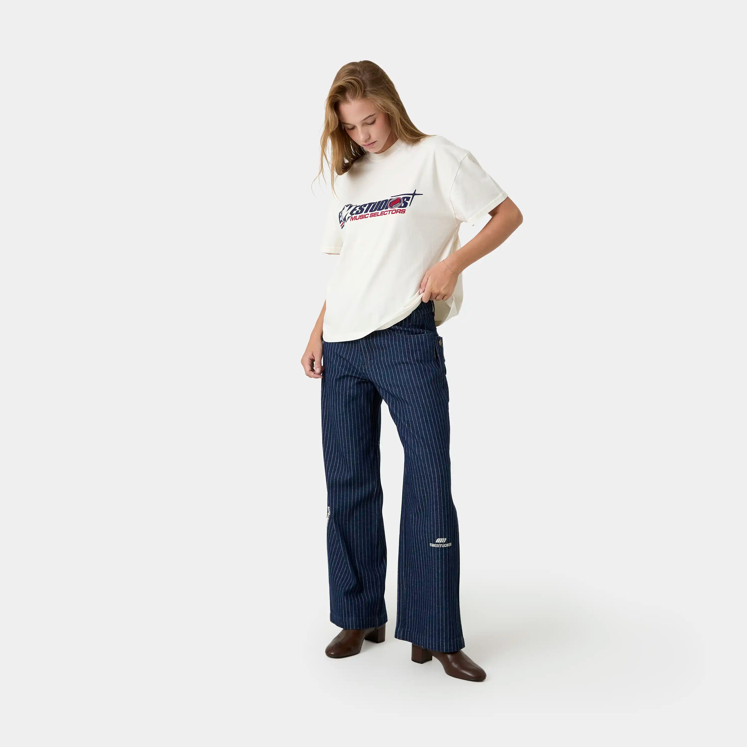 Jackies Off Sand Oversized Tee T-shirts Eme Studios