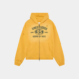 Keeper Mustard Cropped Boxy Full Zip Hoodies Eme Studios
