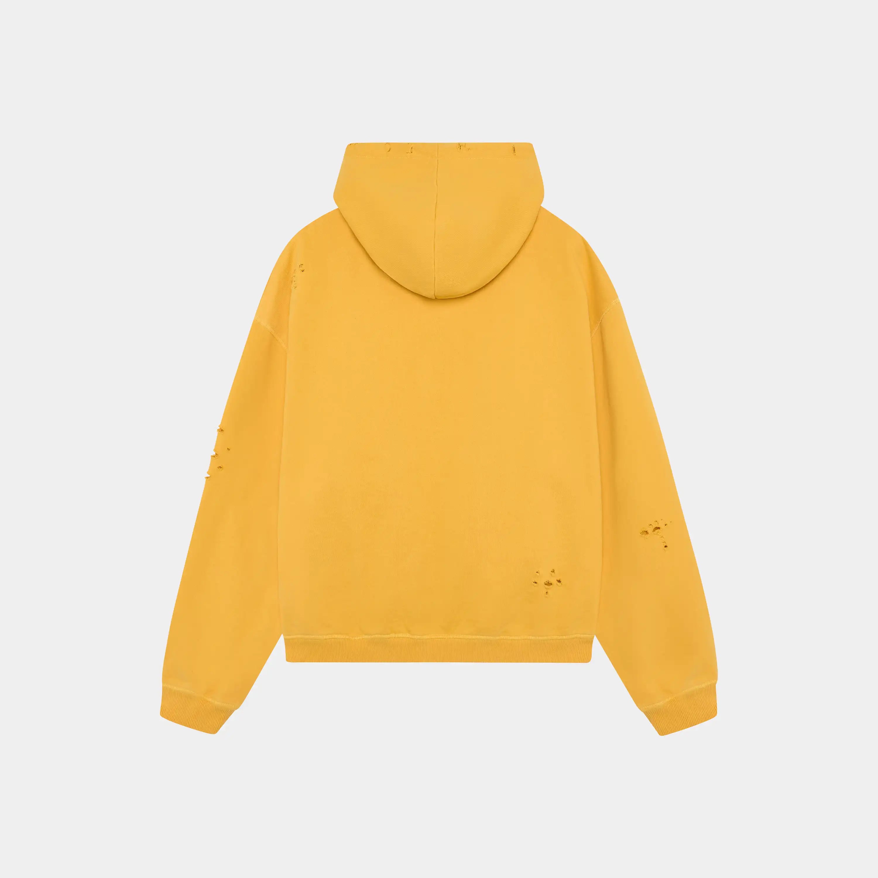 Keeper Mustard Cropped Boxy Full Zip Hoodies Eme Studios