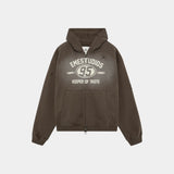 Keeper Fawn Cropped Boxy Full Zip Hoodies Eme Studios