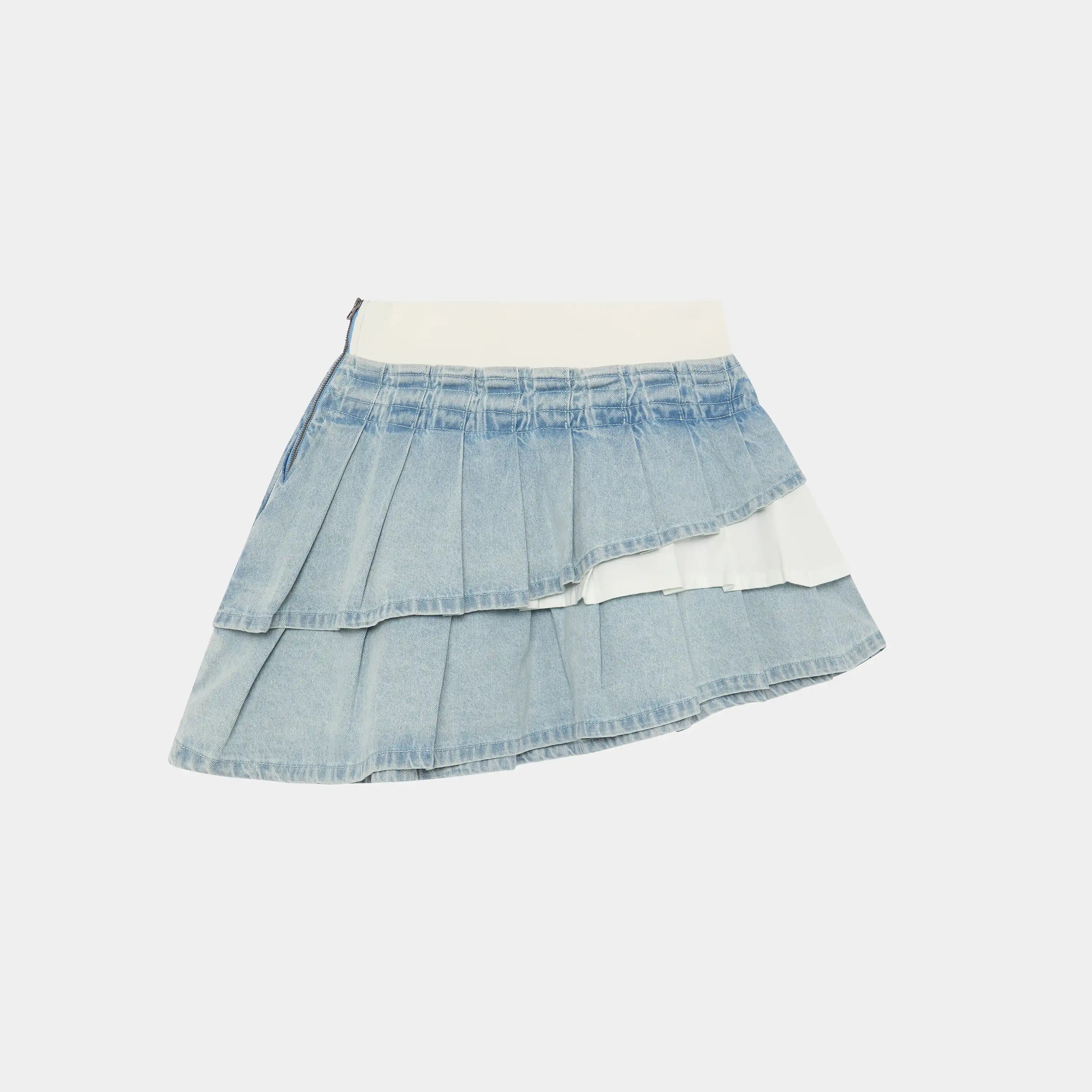 Forest Light Denim Skirt Woman Pants Eme Studios