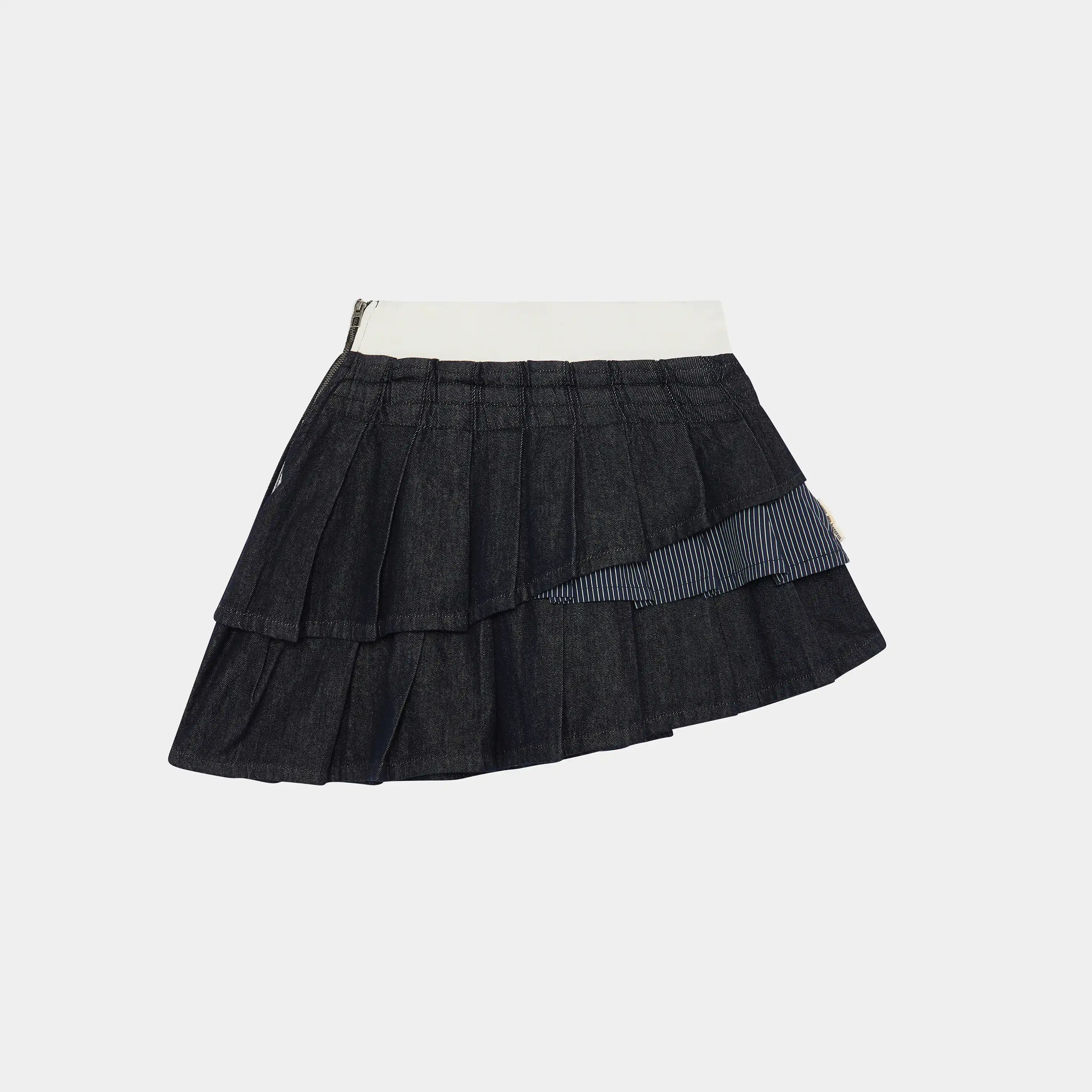 Forest Raw Denim Skirt Woman Pants Eme Studios