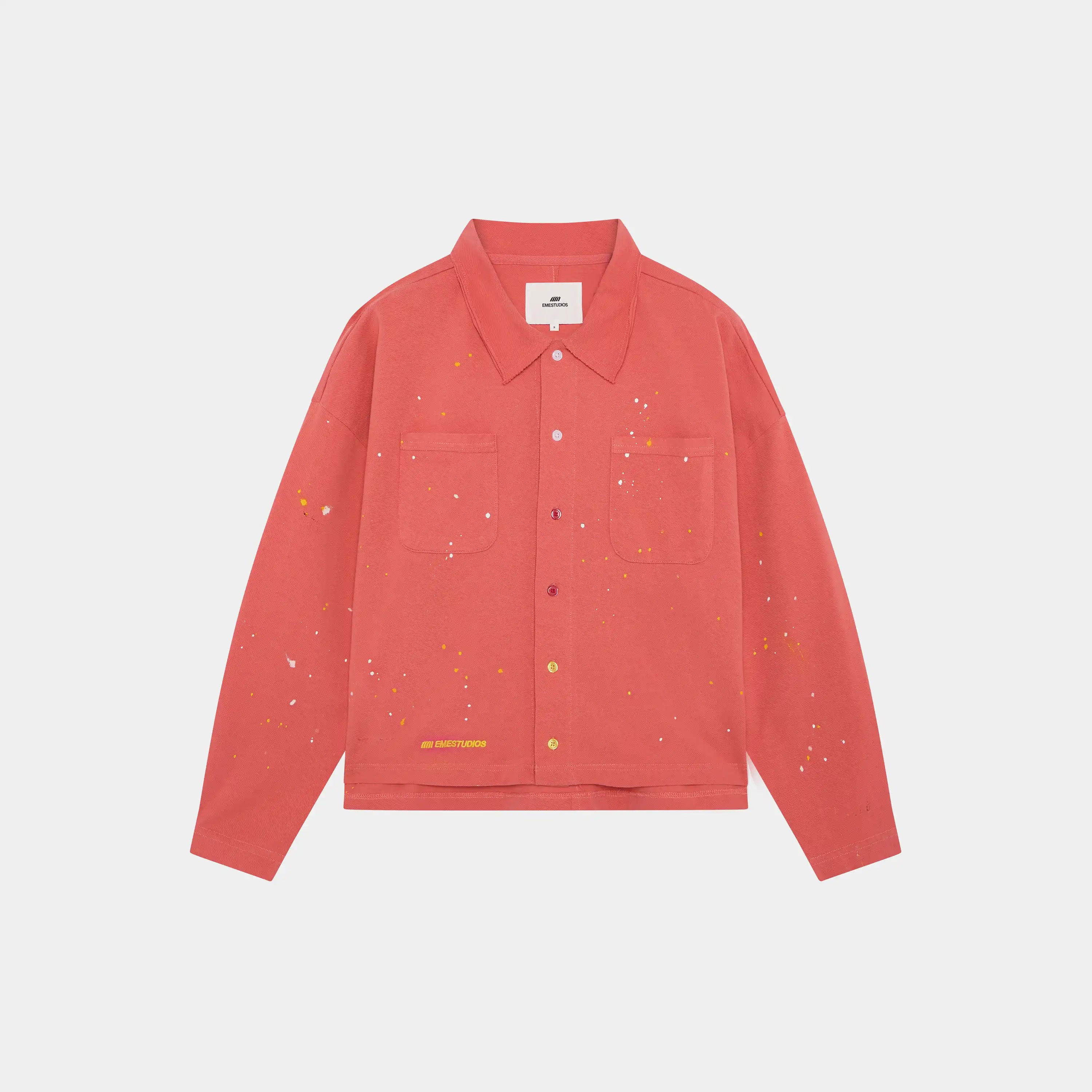 Riviera Peach Polo Shirt Shirts Eme Studios
