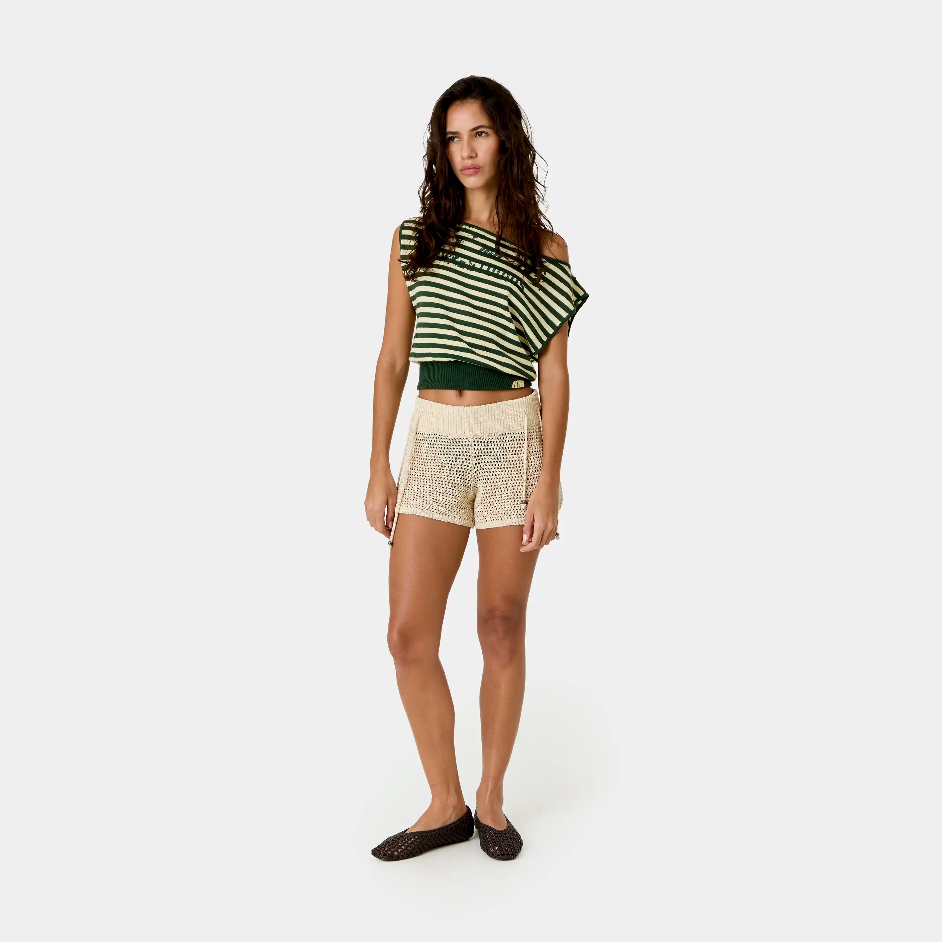 Barceloneta Off Sand Crochet Shorts Woman Pants Eme Studios