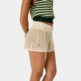 Barceloneta Off Sand Crochet Shorts Woman Pants Eme Studios