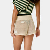 Barceloneta Off Sand Crochet Shorts Woman Pants Eme Studios