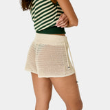 Barceloneta Off Sand Crochet Shorts Woman Pants Eme Studios