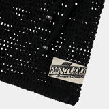 Barceloneta Black Crochet Shorts Woman Pants Eme Studios