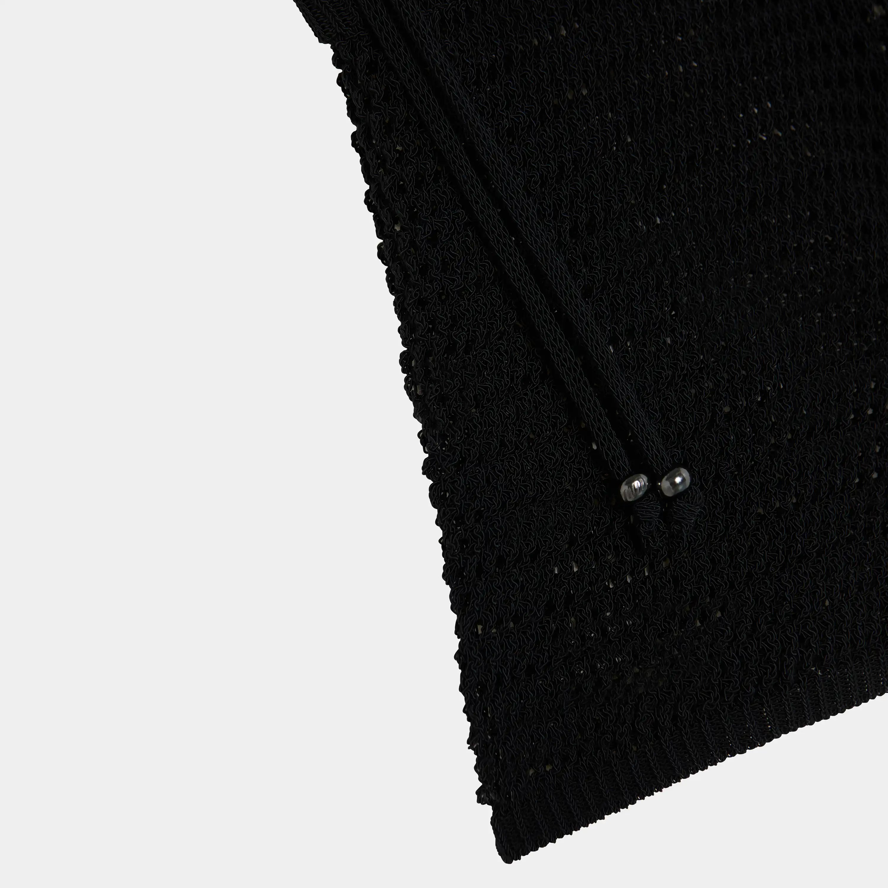 Barceloneta Black Crochet Shorts Woman Pants Eme Studios