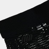 Barceloneta Black Crochet Shorts Woman Pants Eme Studios
