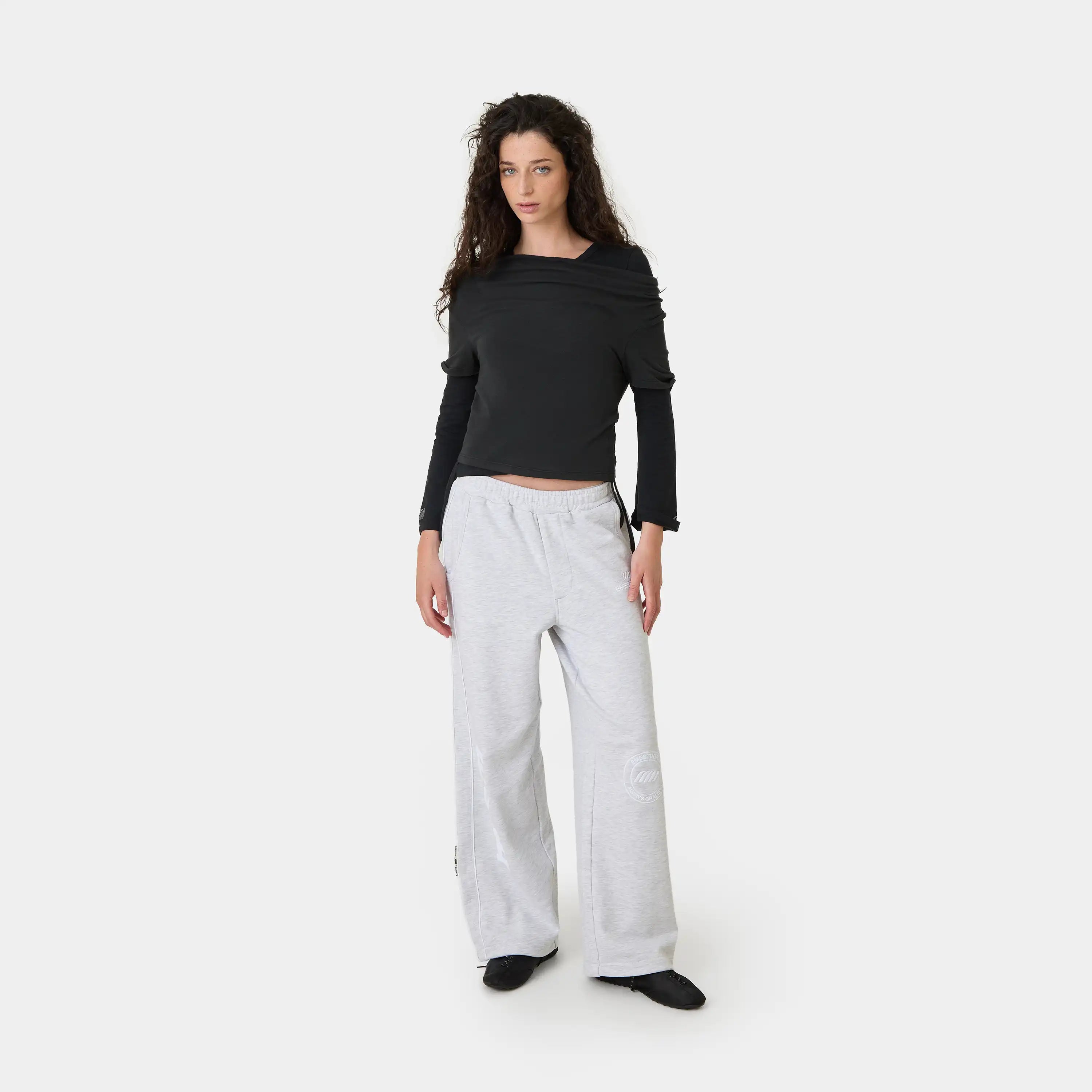Double Trouble Shadow Long Sleeve Woman T-Shirts Eme Studios