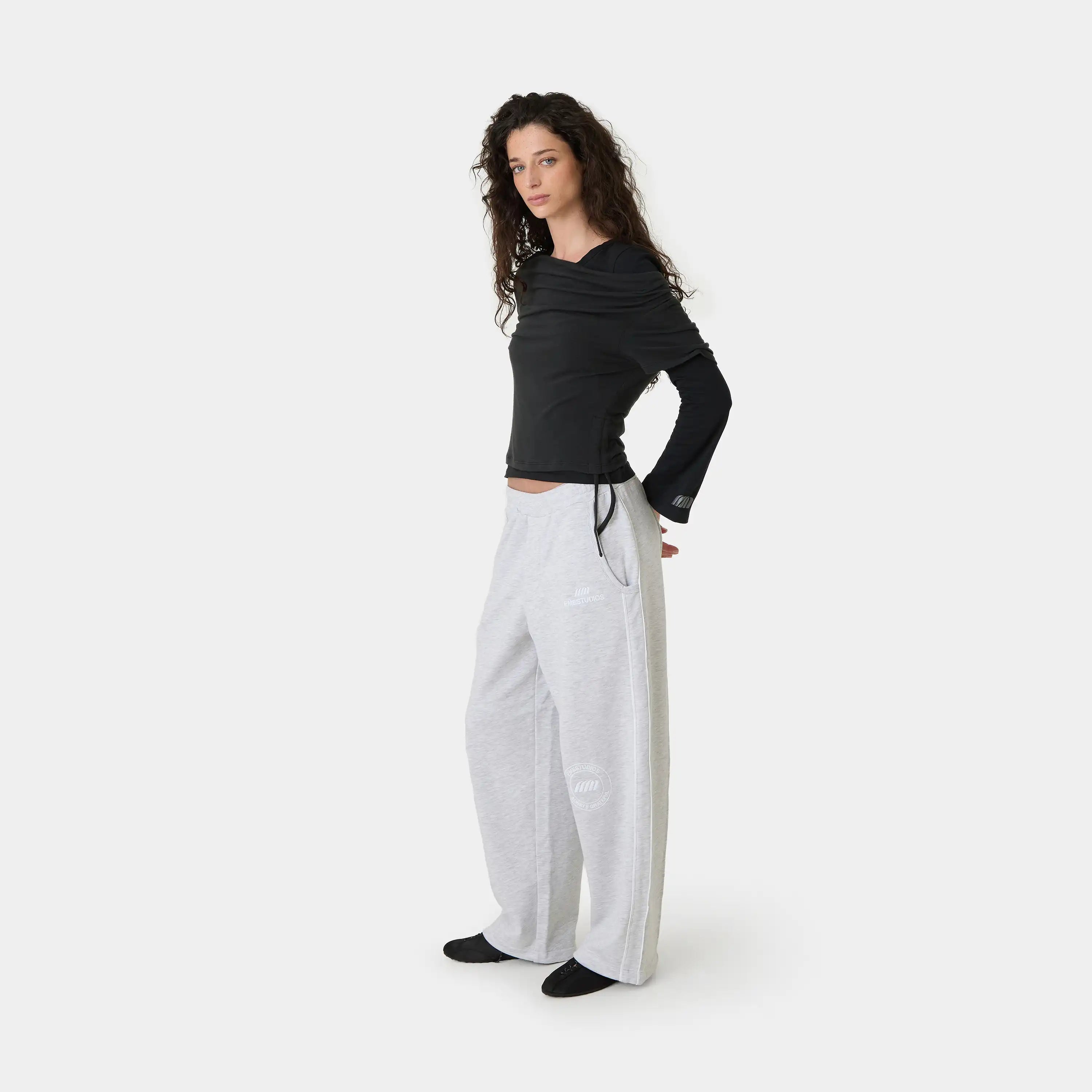 Double Trouble Shadow Long Sleeve Woman T-Shirts Eme Studios