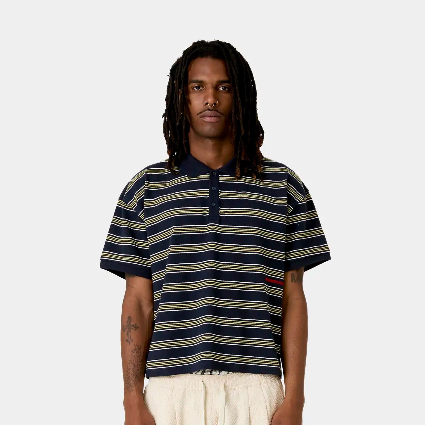 Giglio Navy Short Sleeve Polo T-shirts Eme Studios
