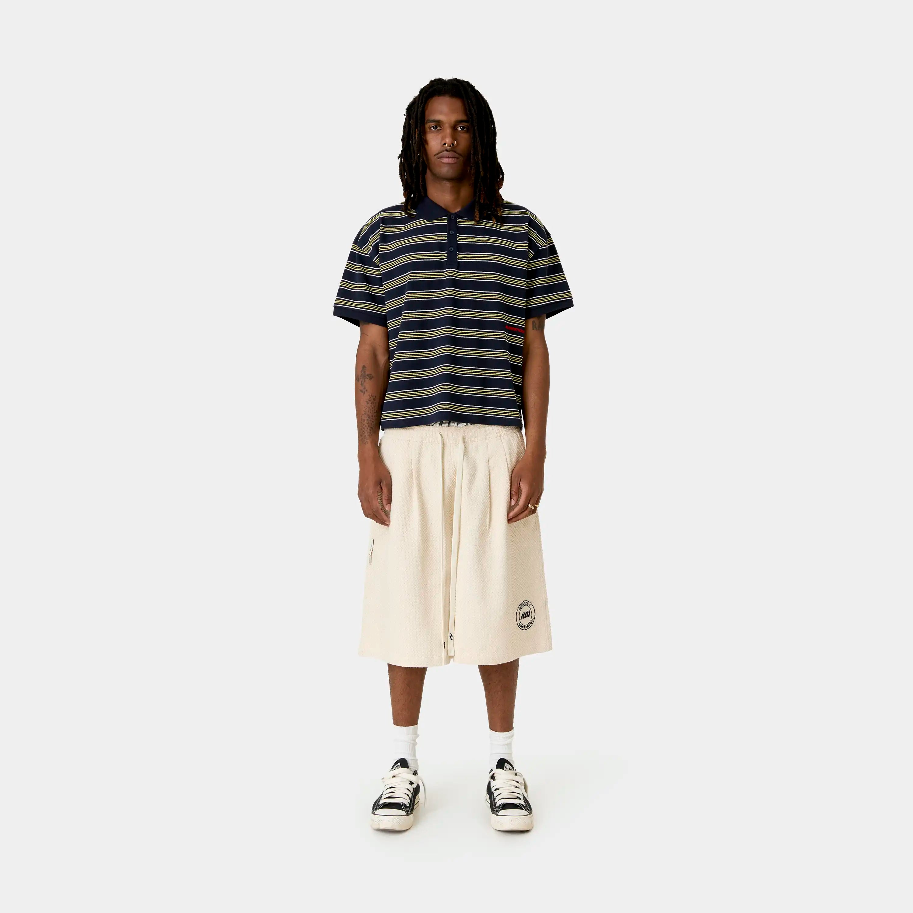 Giglio Navy Short Sleeve Polo T-shirts Eme Studios